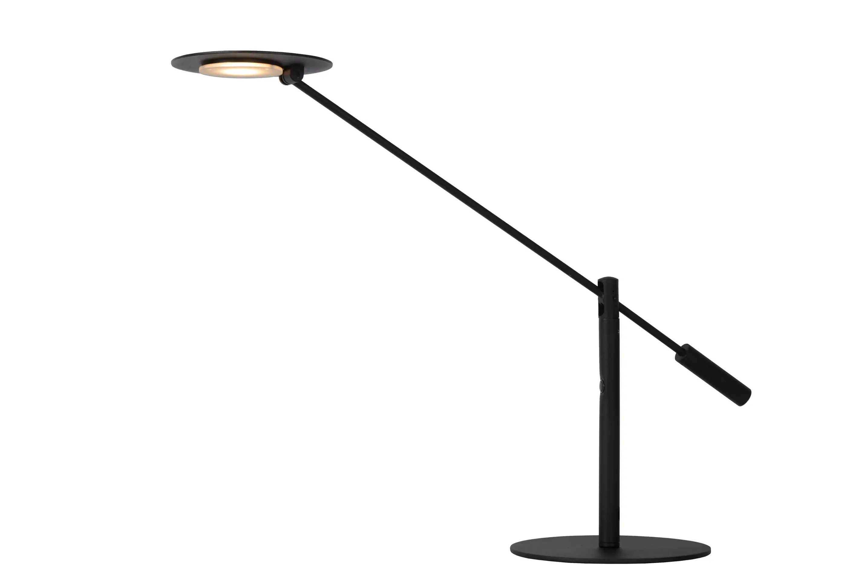 Best Sale ANSELMO - Bureaulamp - Ø 18 cm - LED Dimb. - 1x9W 3000K - Zwart Bureaulampen