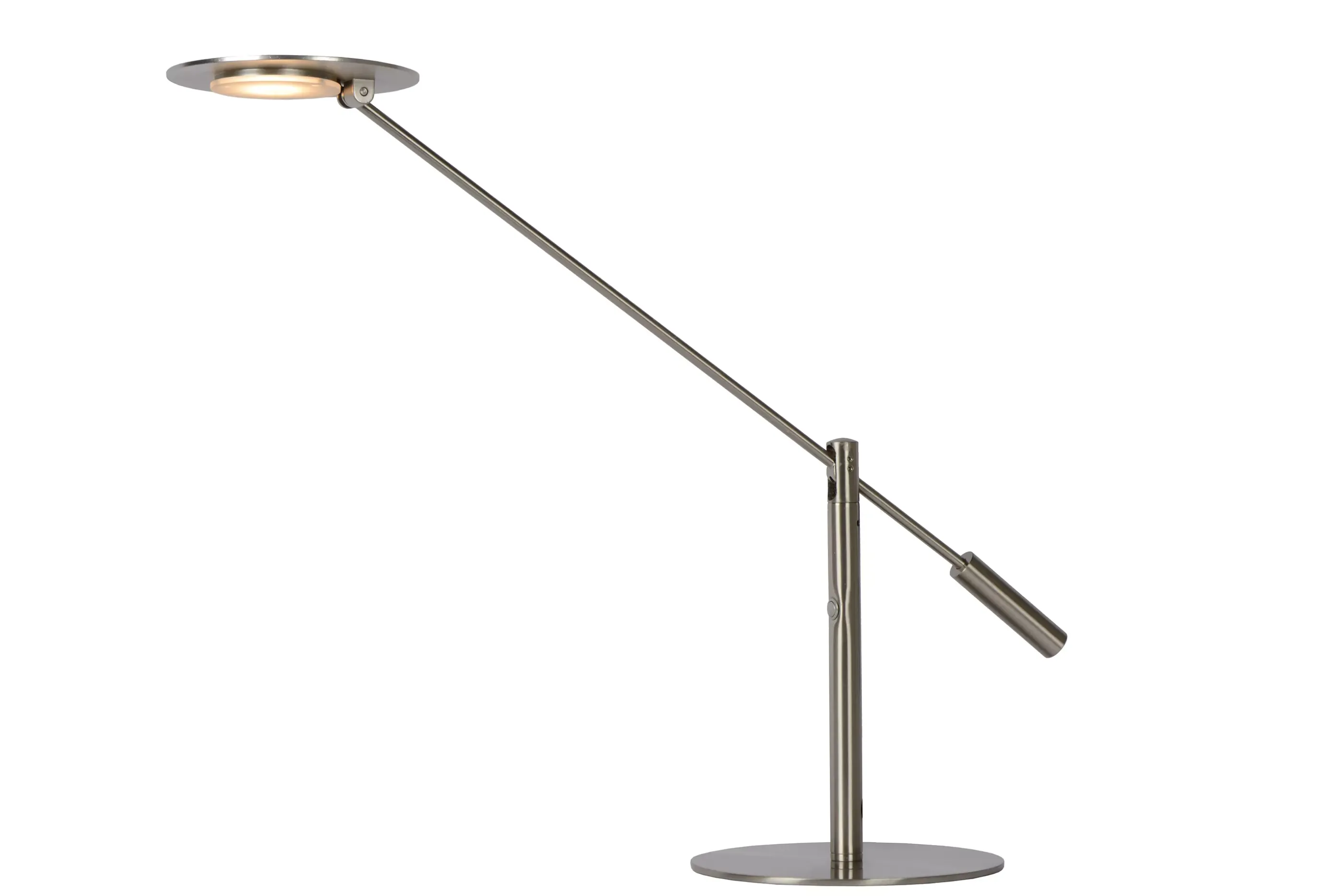 Best Sale ANSELMO - Bureaulamp - LED Dimb. - 1x9W 3000K - Mat chroom Bureaulampen