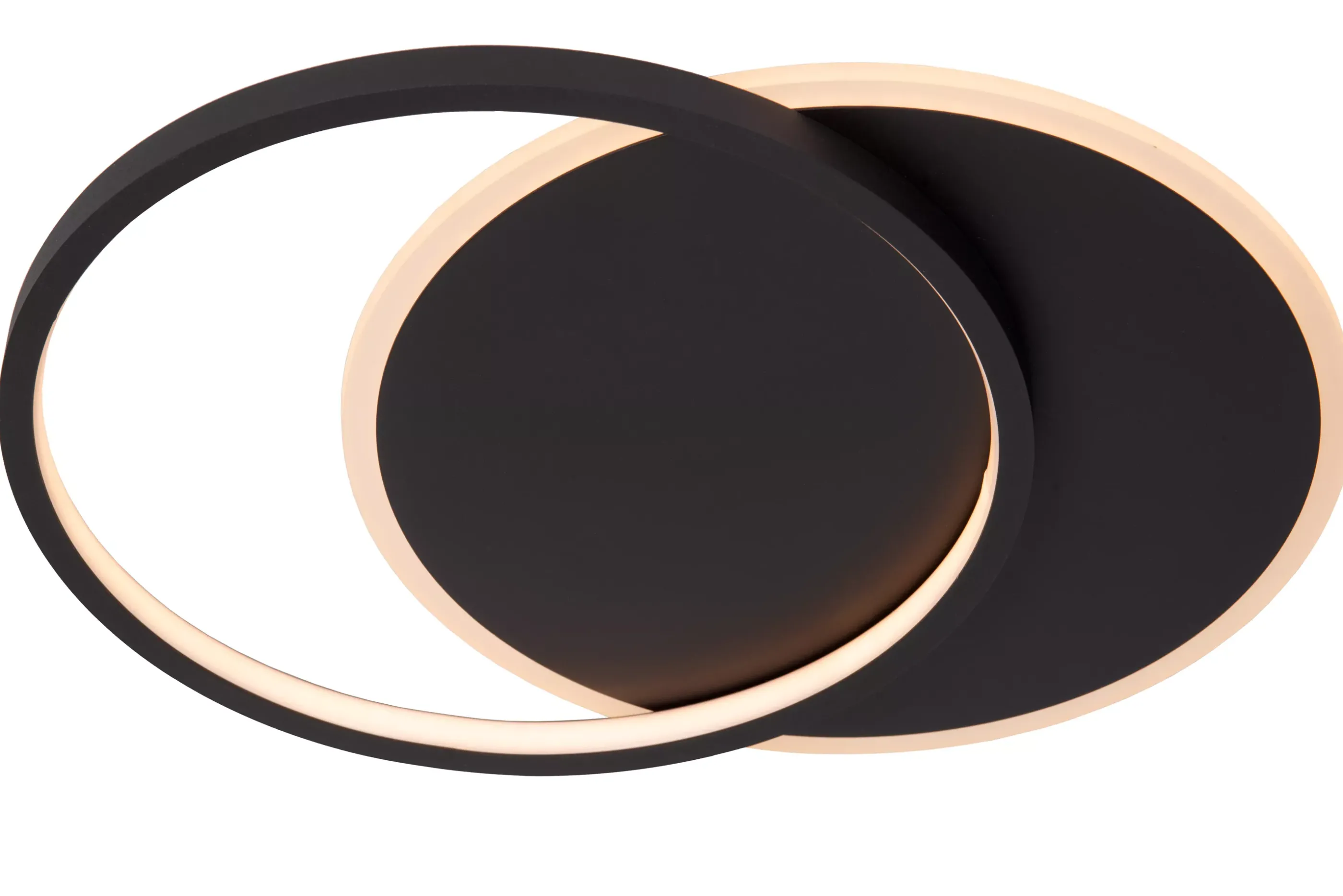 Flash Sale AXELLE - Plafonnière - Ø 29,5 cm - LED 3 StepDim - 1x24W 2700K - Zwart Plafondlampen