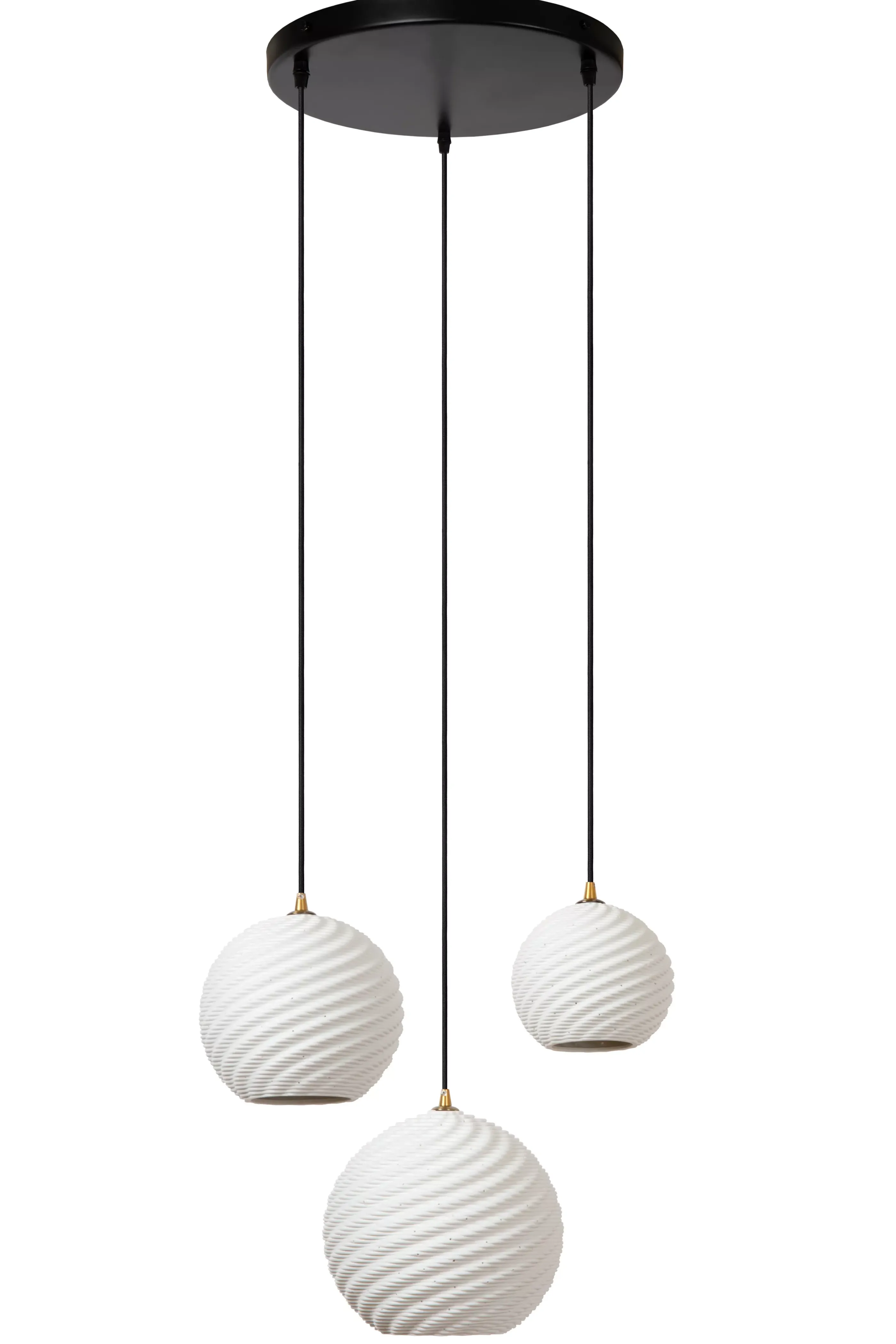 Outlet BINA - Hanglamp - Ø 40 cm - 3xE27 - Wit Hanglampen