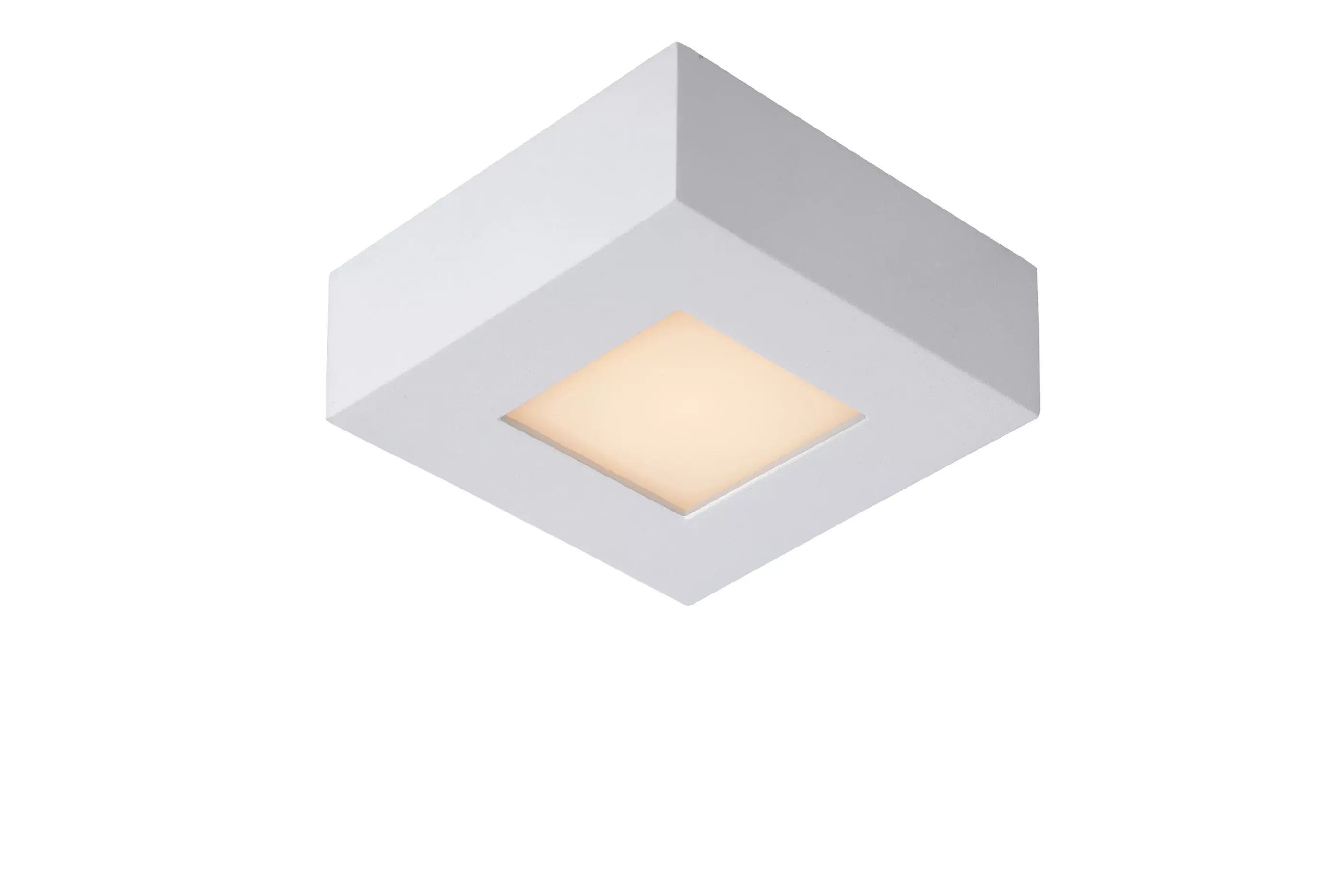 Online BRICE-LED - Plafonnière Badkamer - LED Dimb. - 1x8W 3000K - IP44 - Wit Plafondlampen