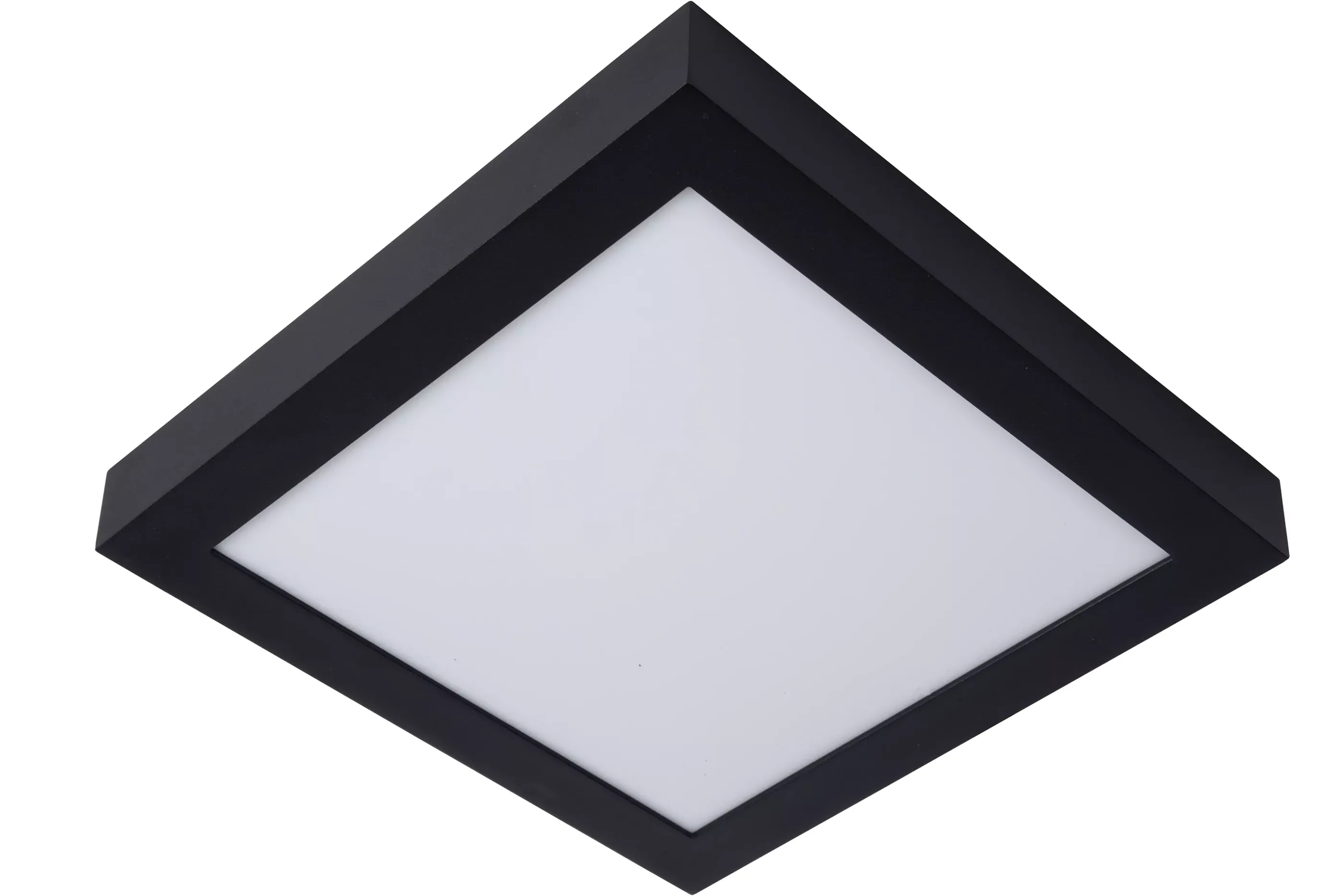 Outlet BRICE-LED - Plafonnière Badkamer - LED Dimb. - 1x30W 3000K - IP44 - Zwart Plafondlampen