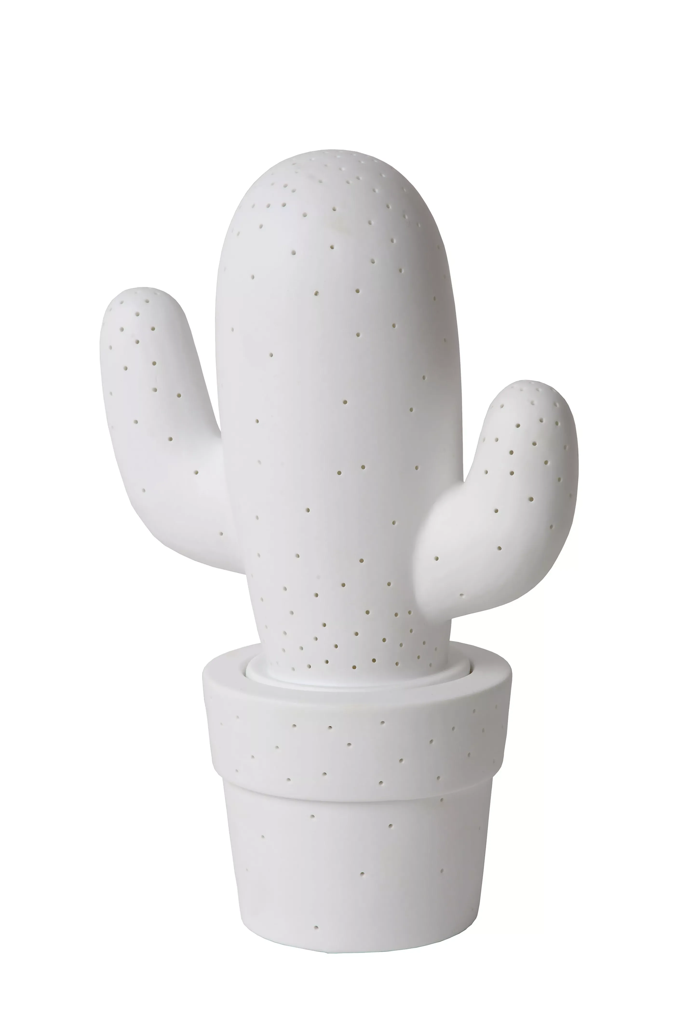 Discount CACTUS - Tafellamp - 1xE14 - Wit Tafellampen