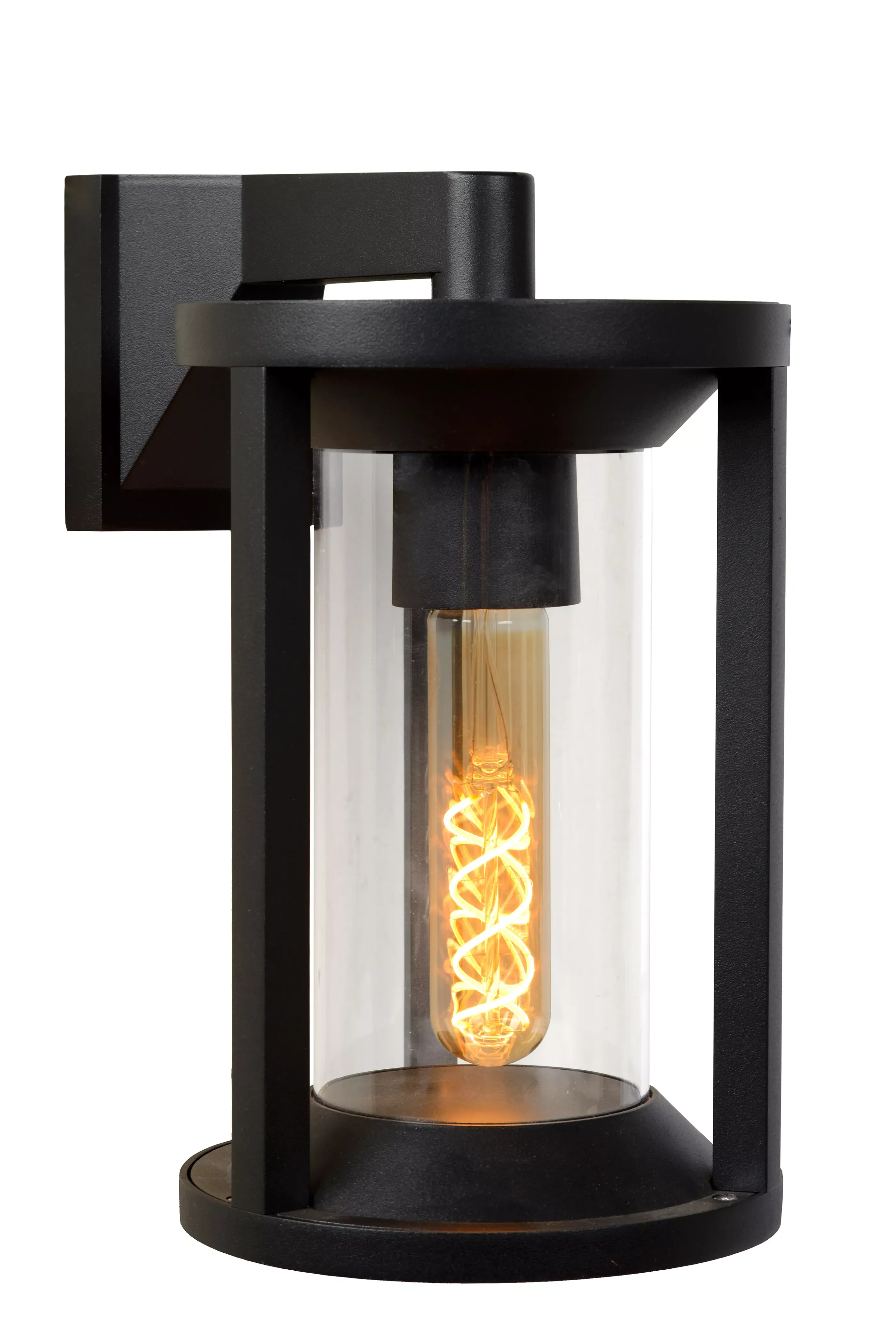 New CADIX - Wandlamp Binnen/Buiten - 1xE27 - IP65 - Zwart Wandverlichting Buiten