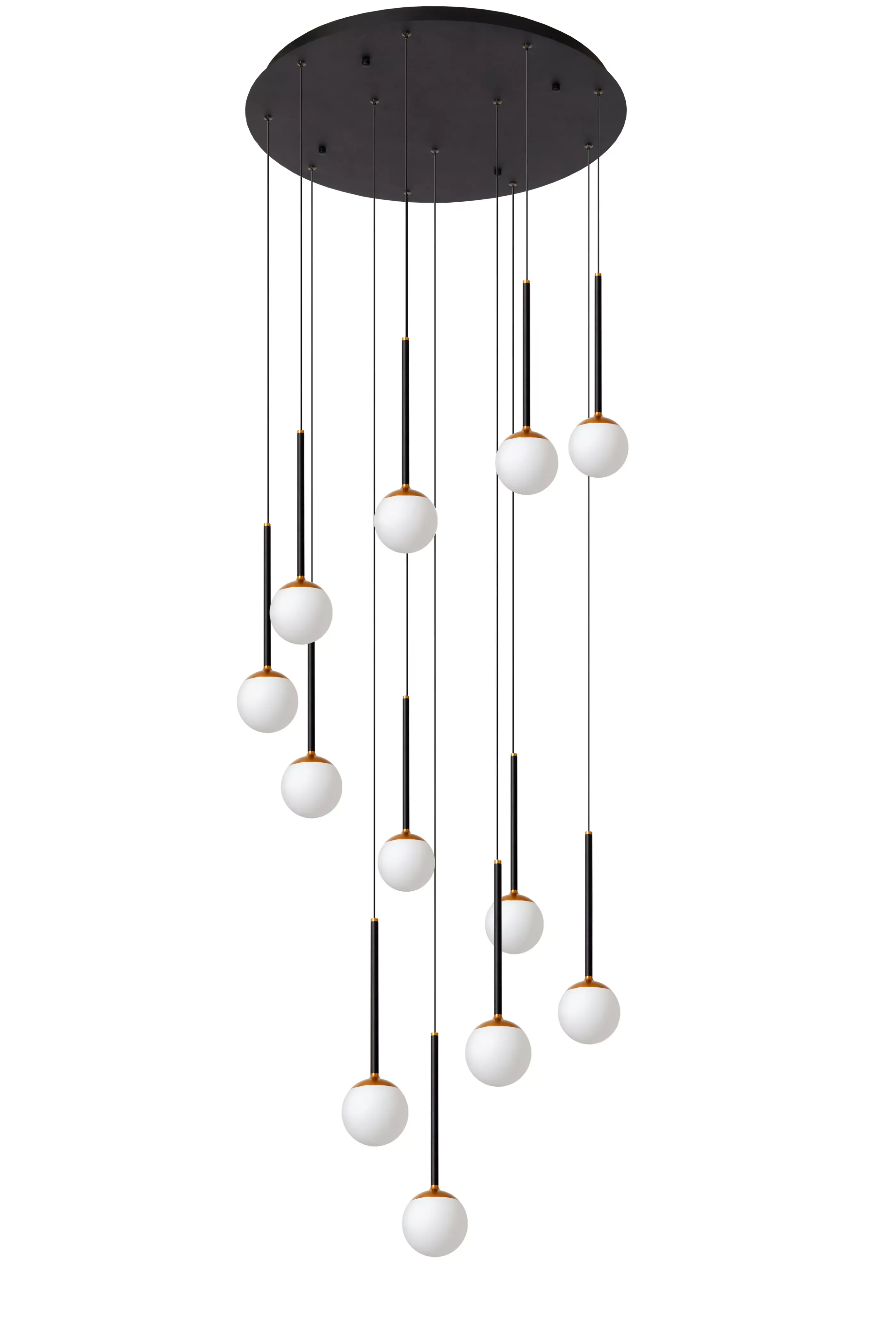 Outlet CALINA - Hanglamp - Ø 69,9 cm - LED Dimb. - 12x7,7W 2700K - Zwart Hanglampen