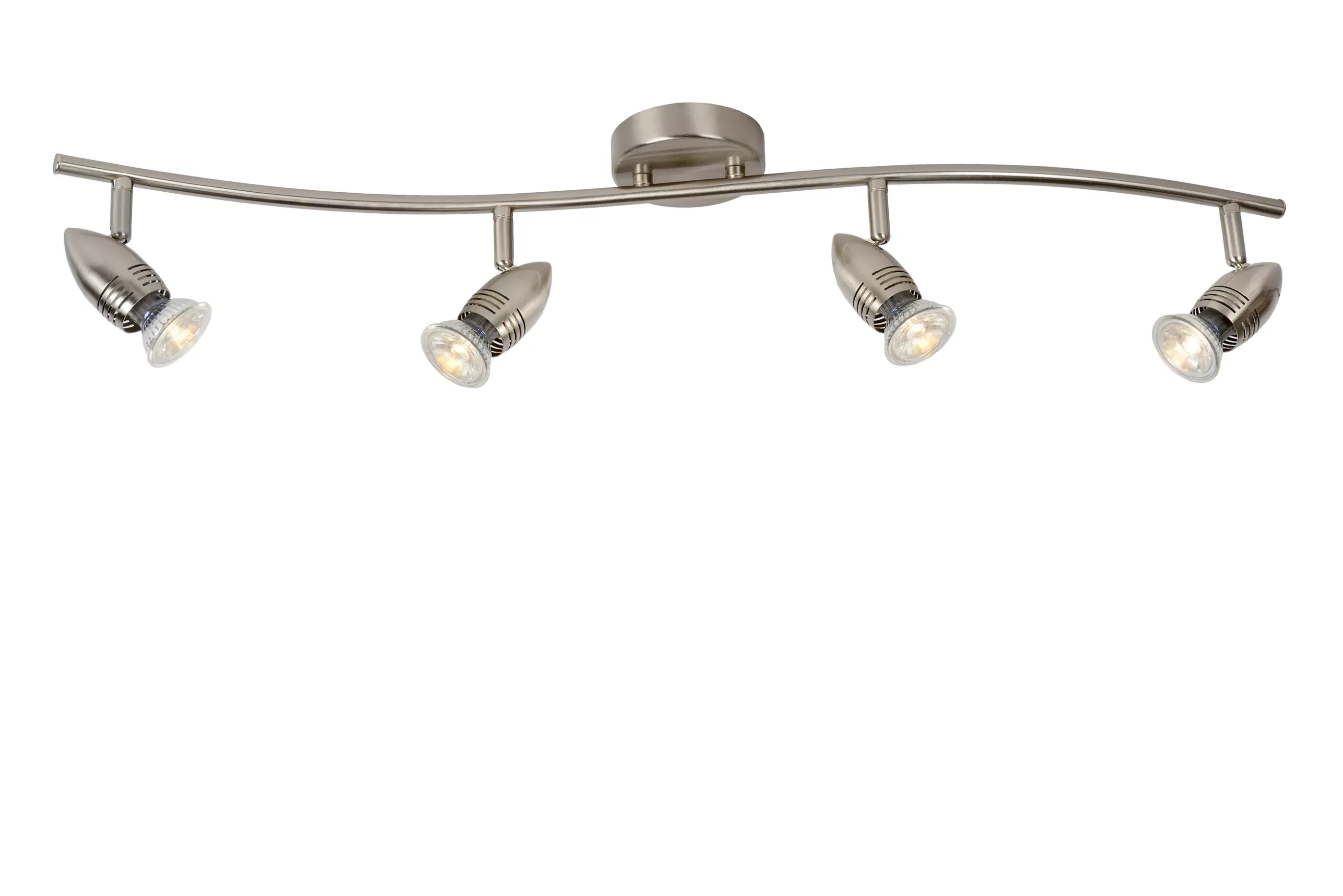 New CARO-LED - Plafondspot - LED - GU10 - 4x5W 2700K - Mat chroom Plafondlampen