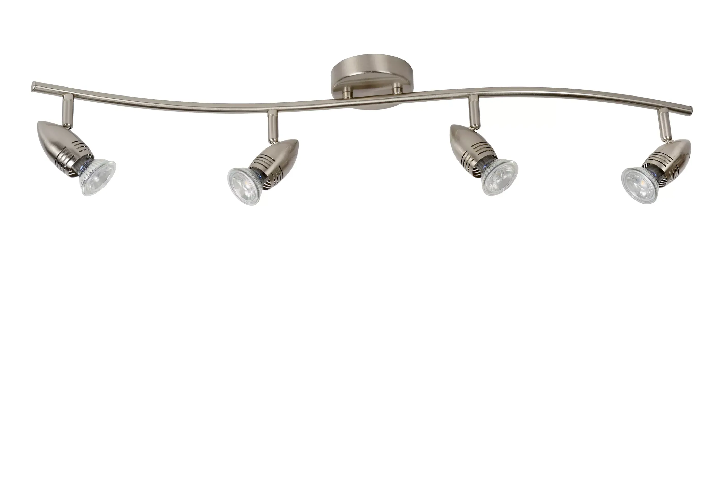 New CARO-LED - Plafondspot - LED - GU10 - 4x5W 2700K - Mat chroom Plafondlampen
