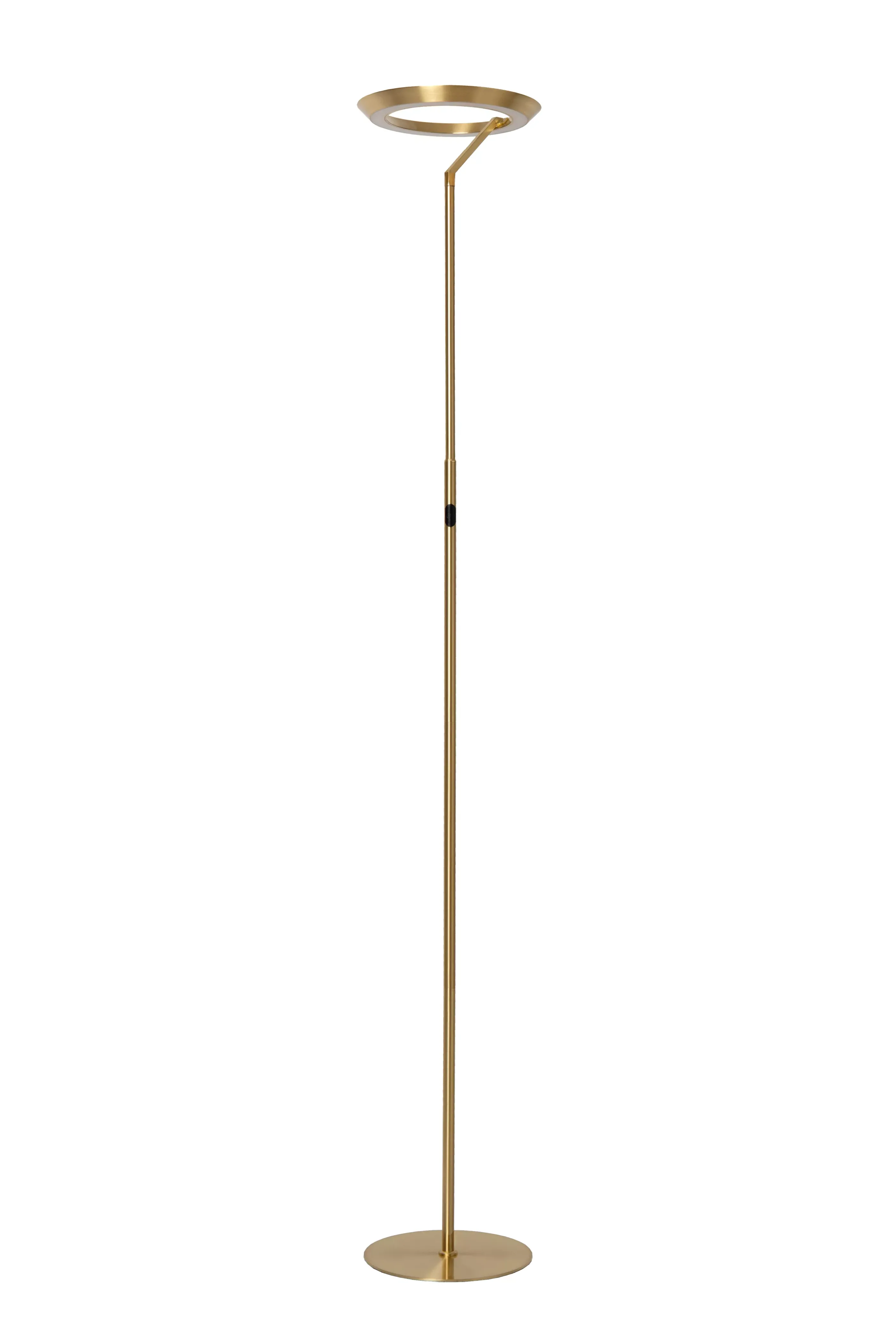 Online CELESTE - Vloerlamp - Ø 28 cm - LED Dimb. - 1x21W 2700K - Mat Goud / Messing Staande Lampen