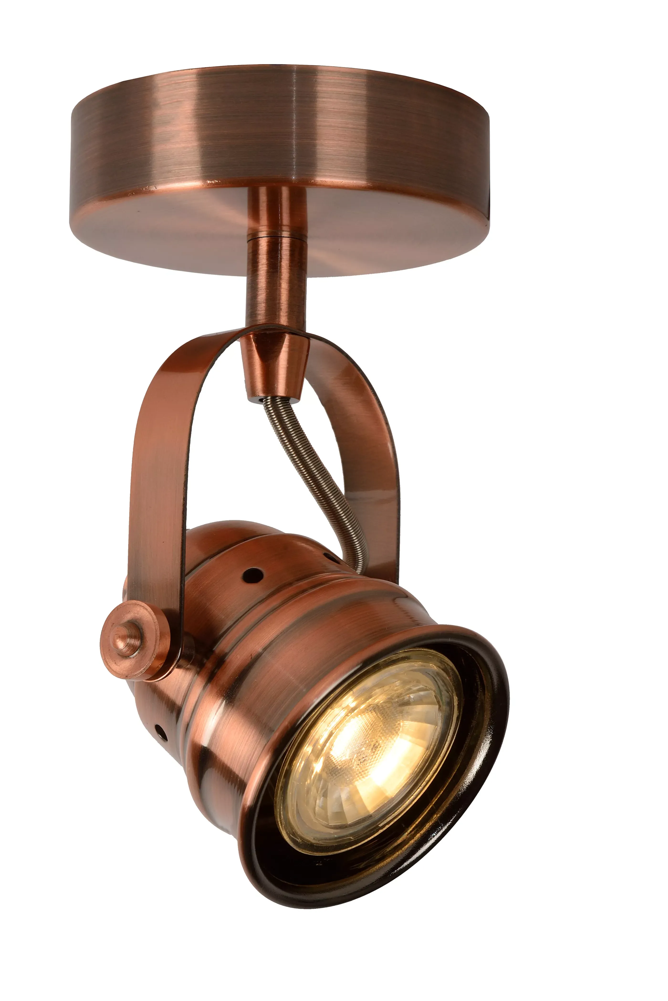 Hot CIGAL - Plafondspot - Ø 9 cm - LED - GU10 - 1x5W 2700K - Koper Plafondlampen