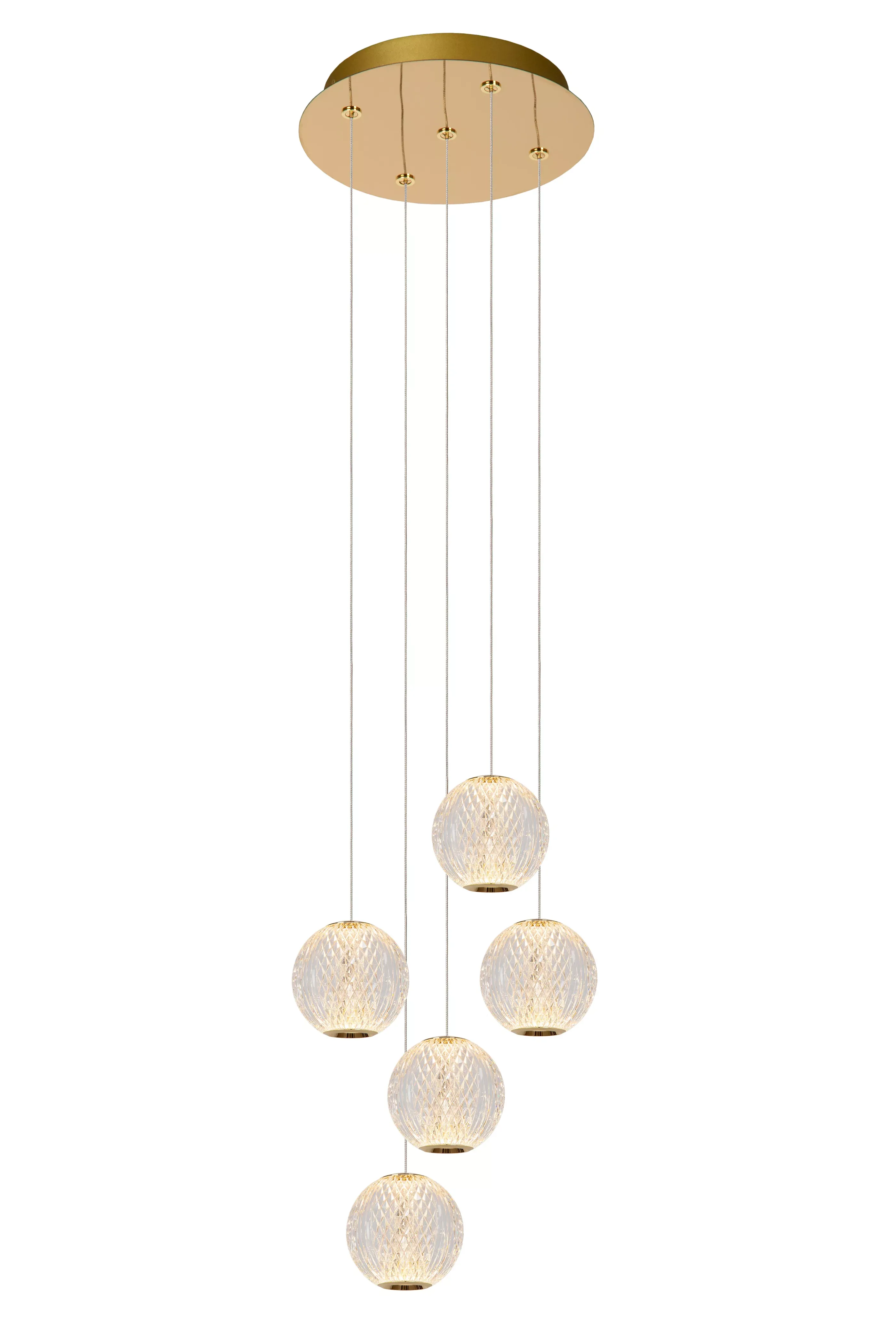 Shop CINTRA - Hanglamp - Ø 32 cm - LED Dimb. - 5x4,7W 2700K - Transparant Hanglampen