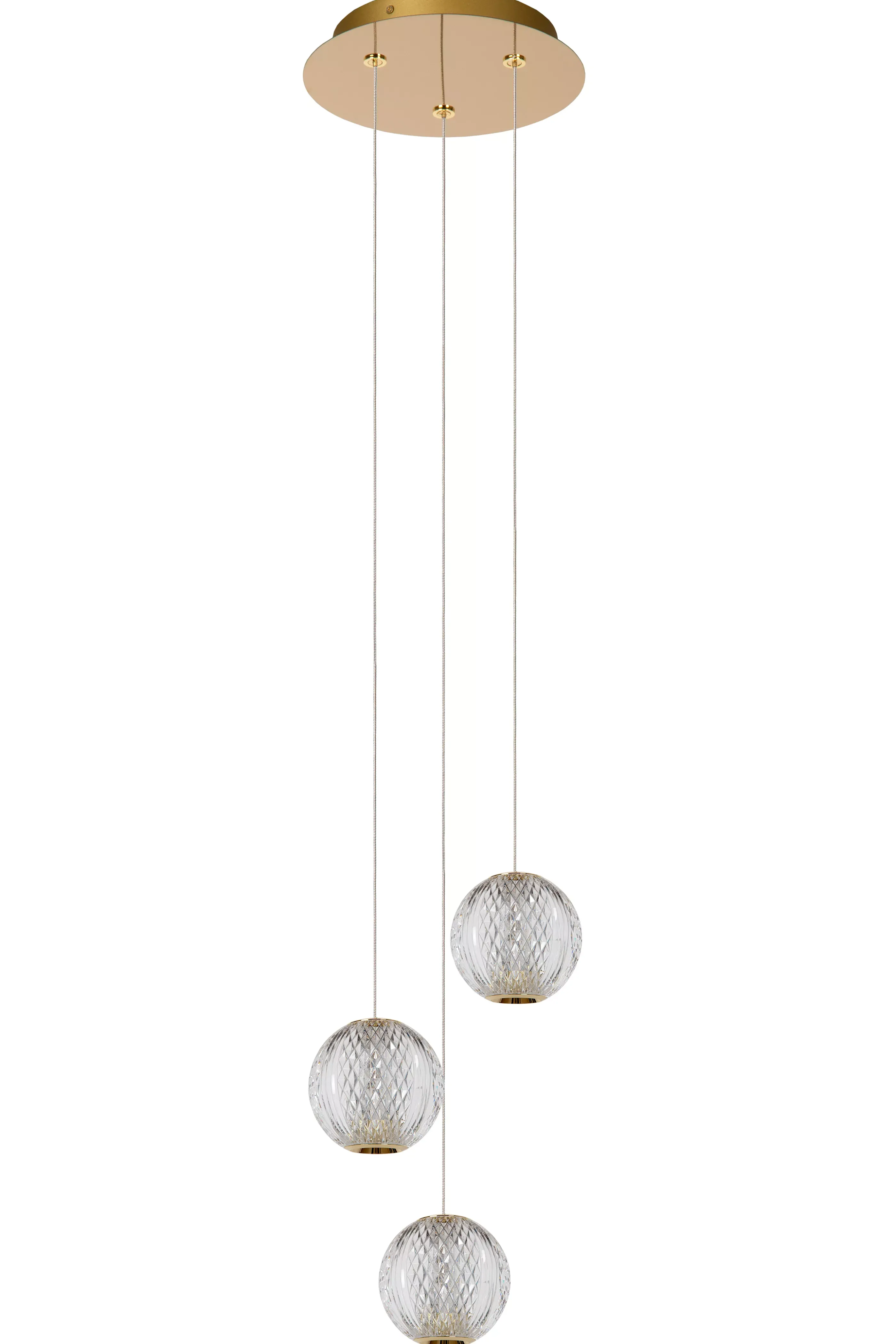 Outlet CINTRA - Hanglamp - Ø 25 cm - LED Dimb. - 3x4,7W 2700K - Transparant Hanglampen
