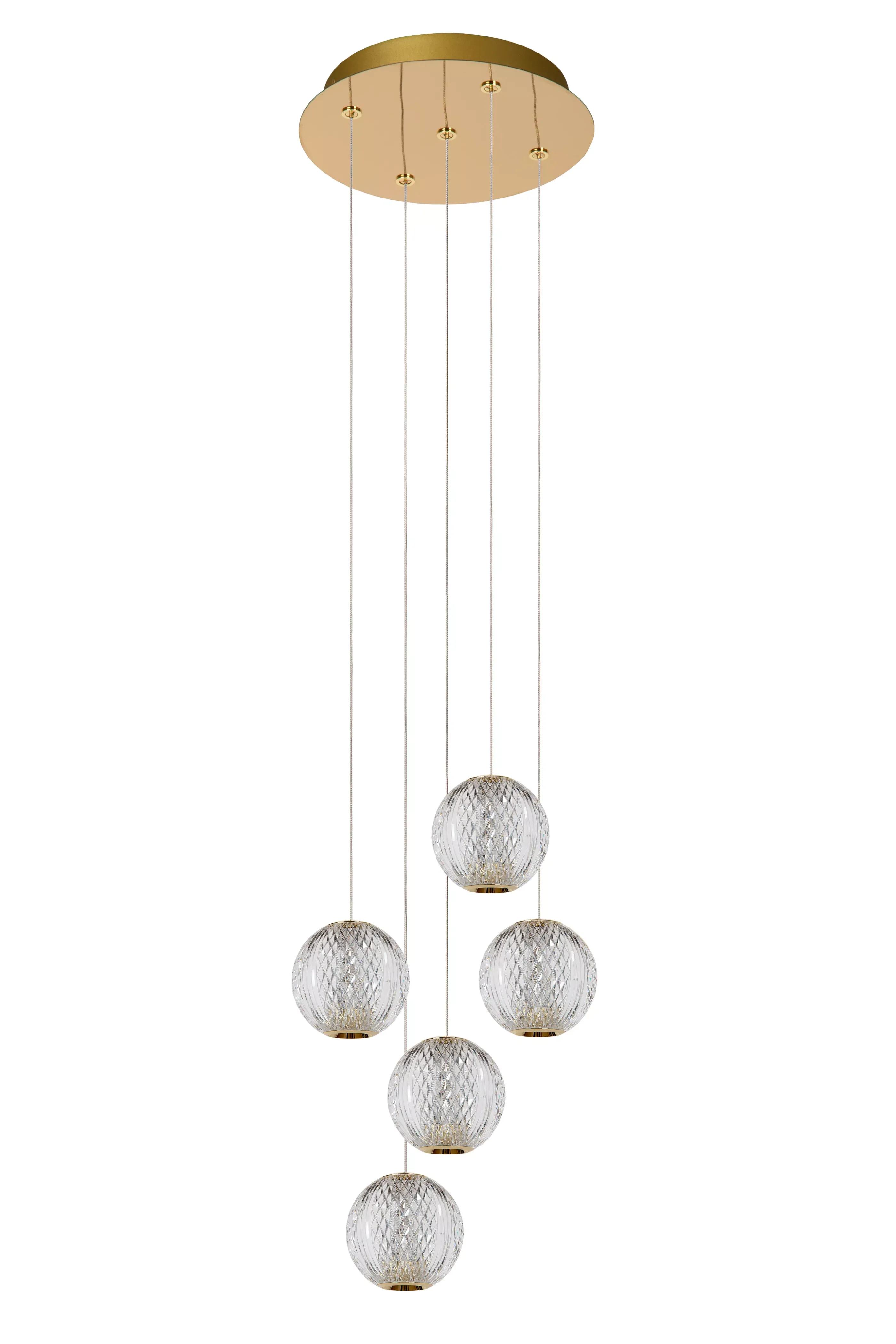 Shop CINTRA - Hanglamp - Ø 32 cm - LED Dimb. - 5x4,7W 2700K - Transparant Hanglampen