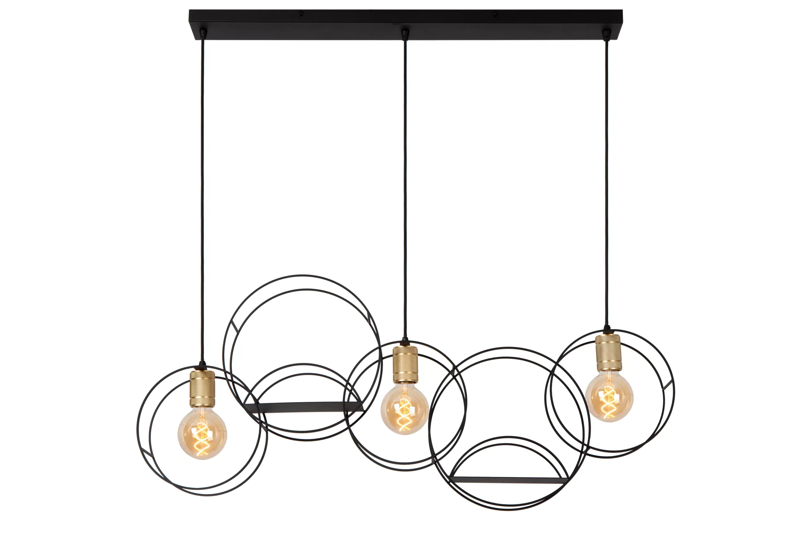 Discount CIRCLE - Hanglamp - 3xE27 - Zwart Hanglampen