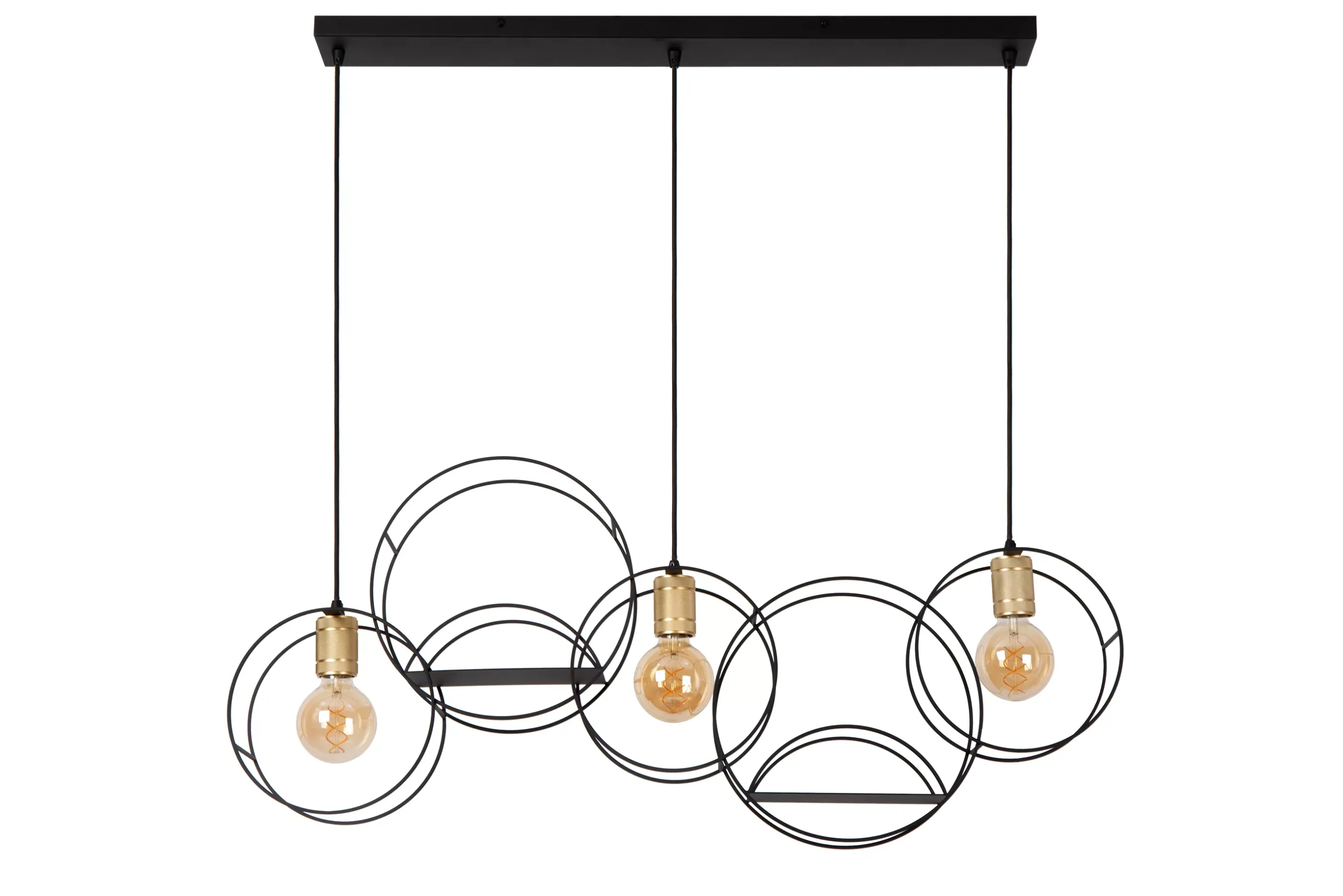 Discount CIRCLE - Hanglamp - 3xE27 - Zwart Hanglampen
