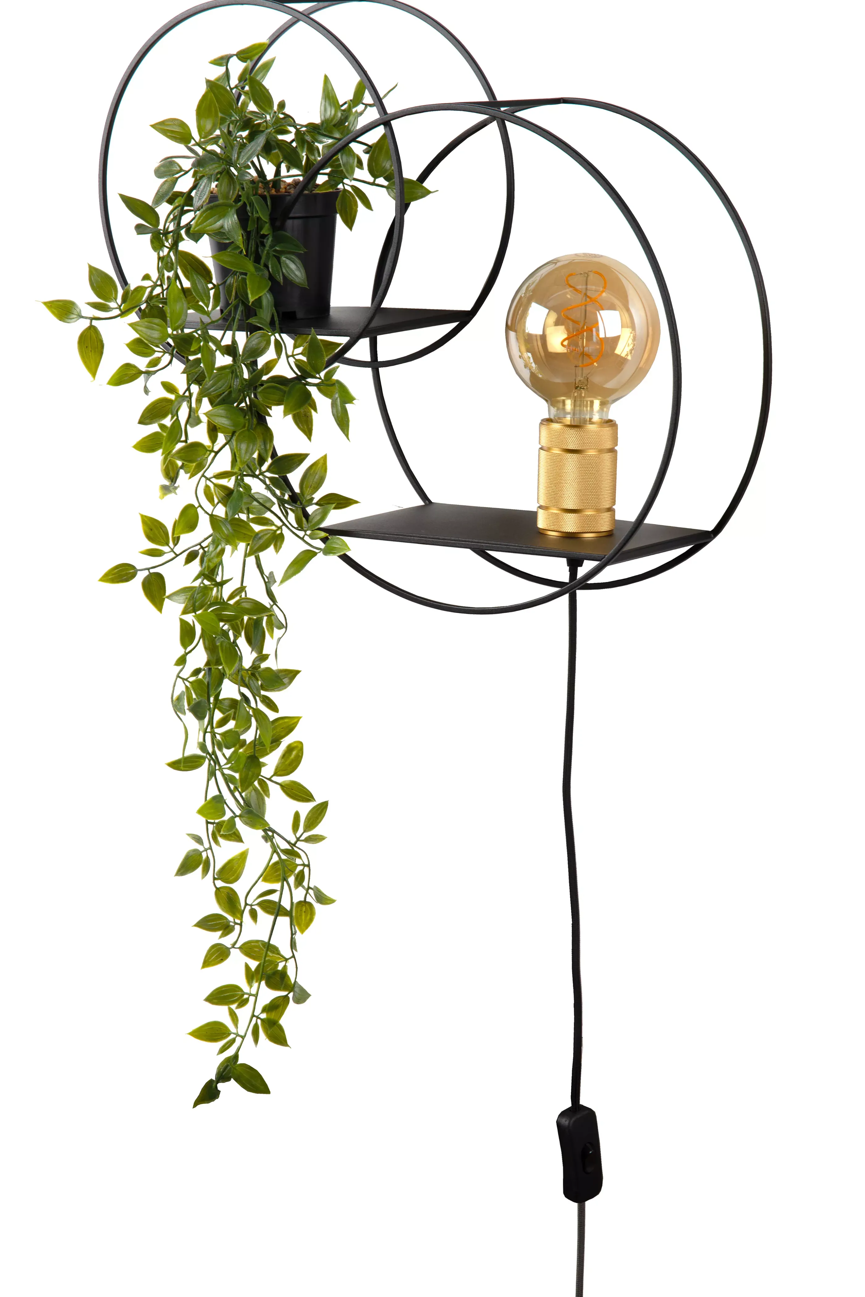 Best CIRCLE - Wandlamp - 1xE27 - Zwart Wandverlichting