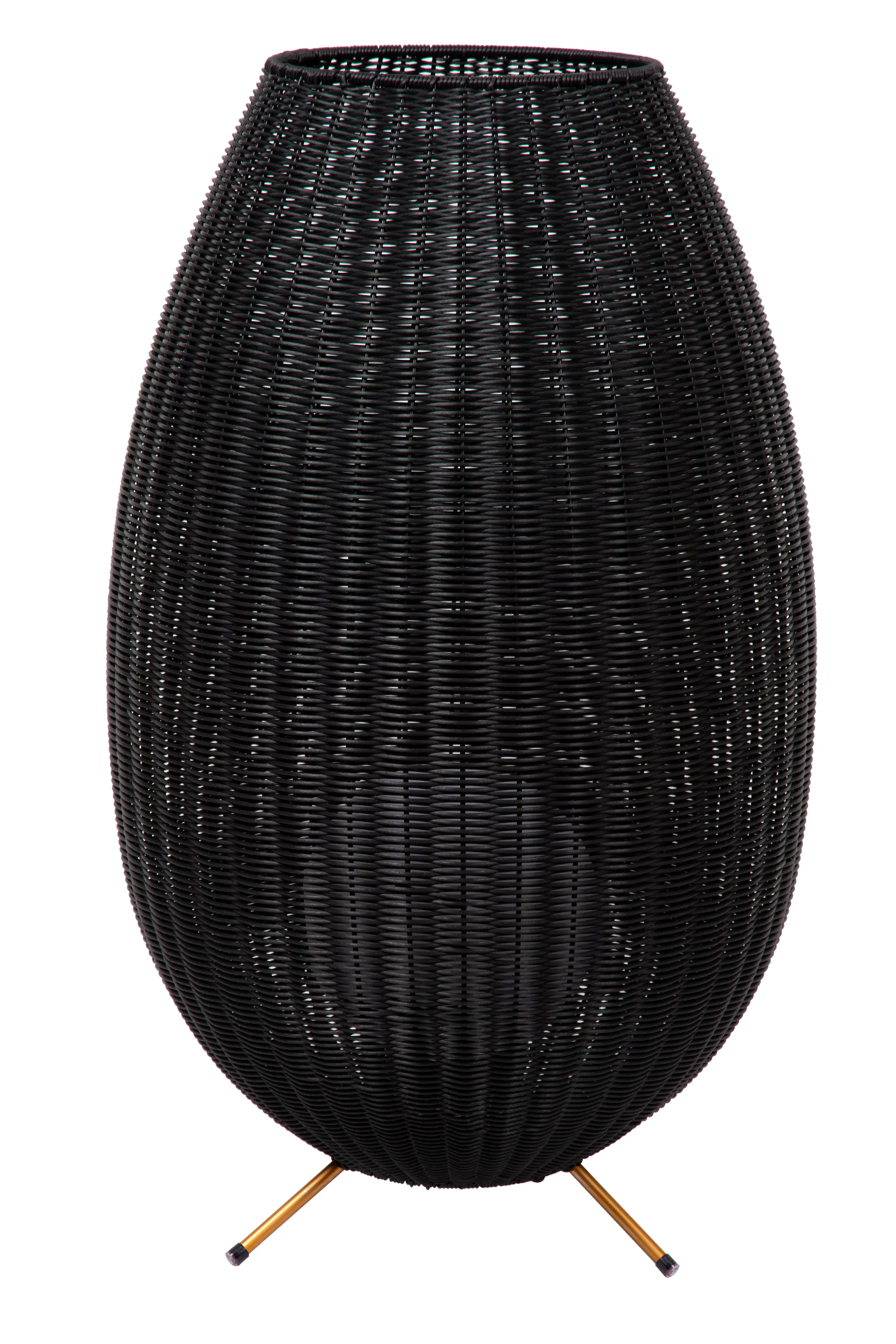 Outlet COLIN IP44 - Oplaadbare Vloerlamp Binnen/Buiten - Accu/Batterij - LED 3 StepDim - 1x3W 3000K - IP44 - Zwart Staande Lampen Buiten