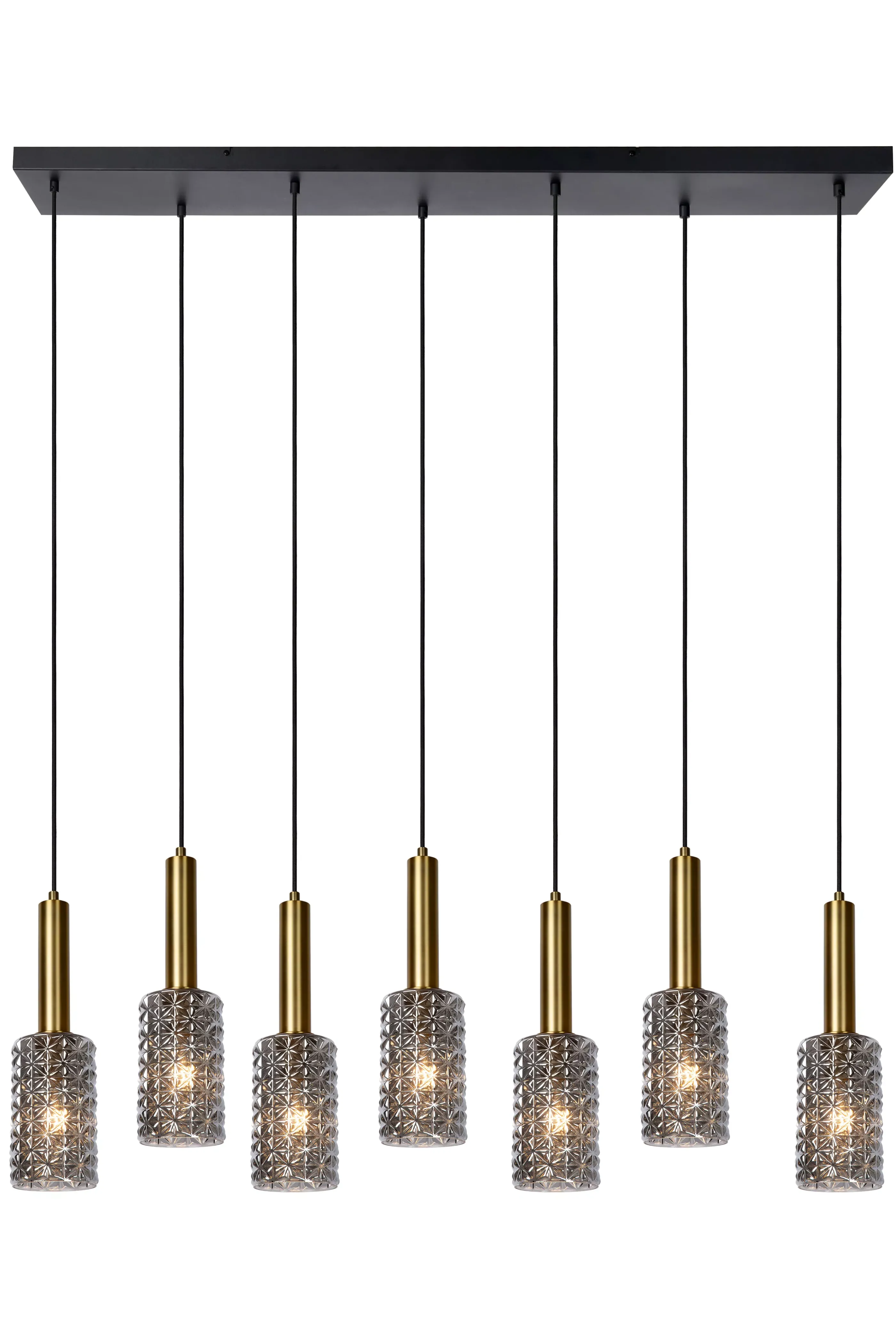 Outlet CORALIE - Hanglamp - 7xE27 - Mat Goud / Messing Hanglampen