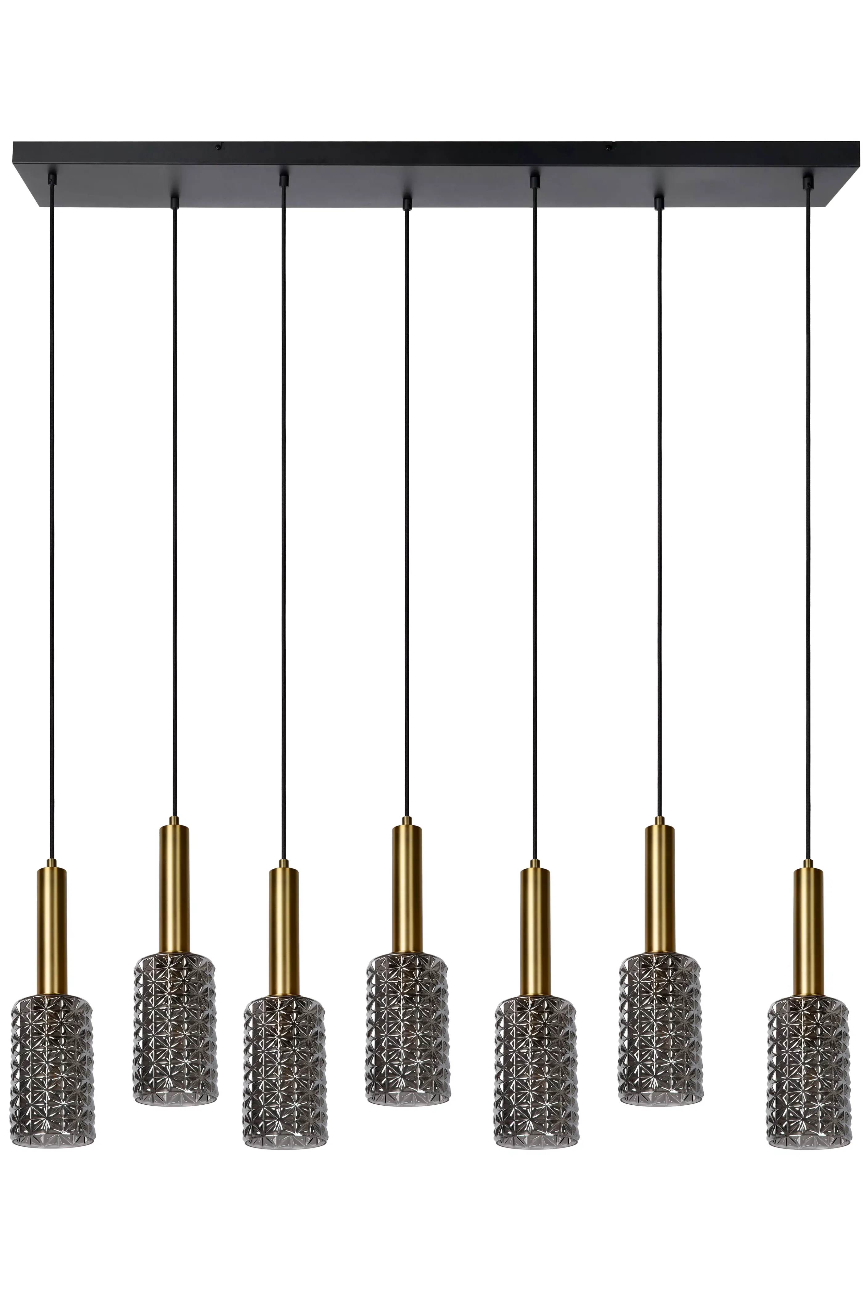 Outlet CORALIE - Hanglamp - 7xE27 - Mat Goud / Messing Hanglampen