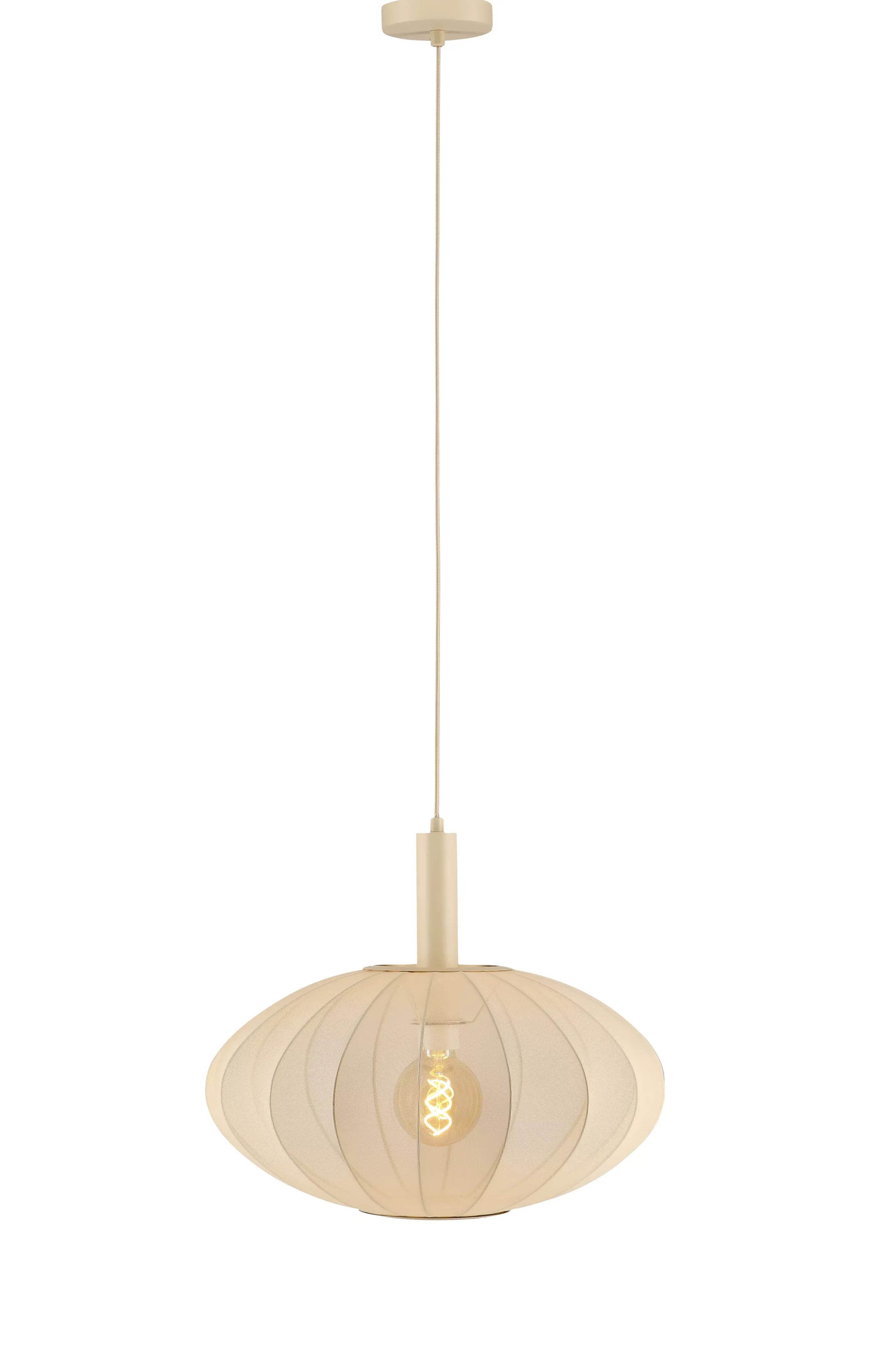New CORINA - Hanglamp - Ø 50 cm - 1xE27 - Beige Hanglampen