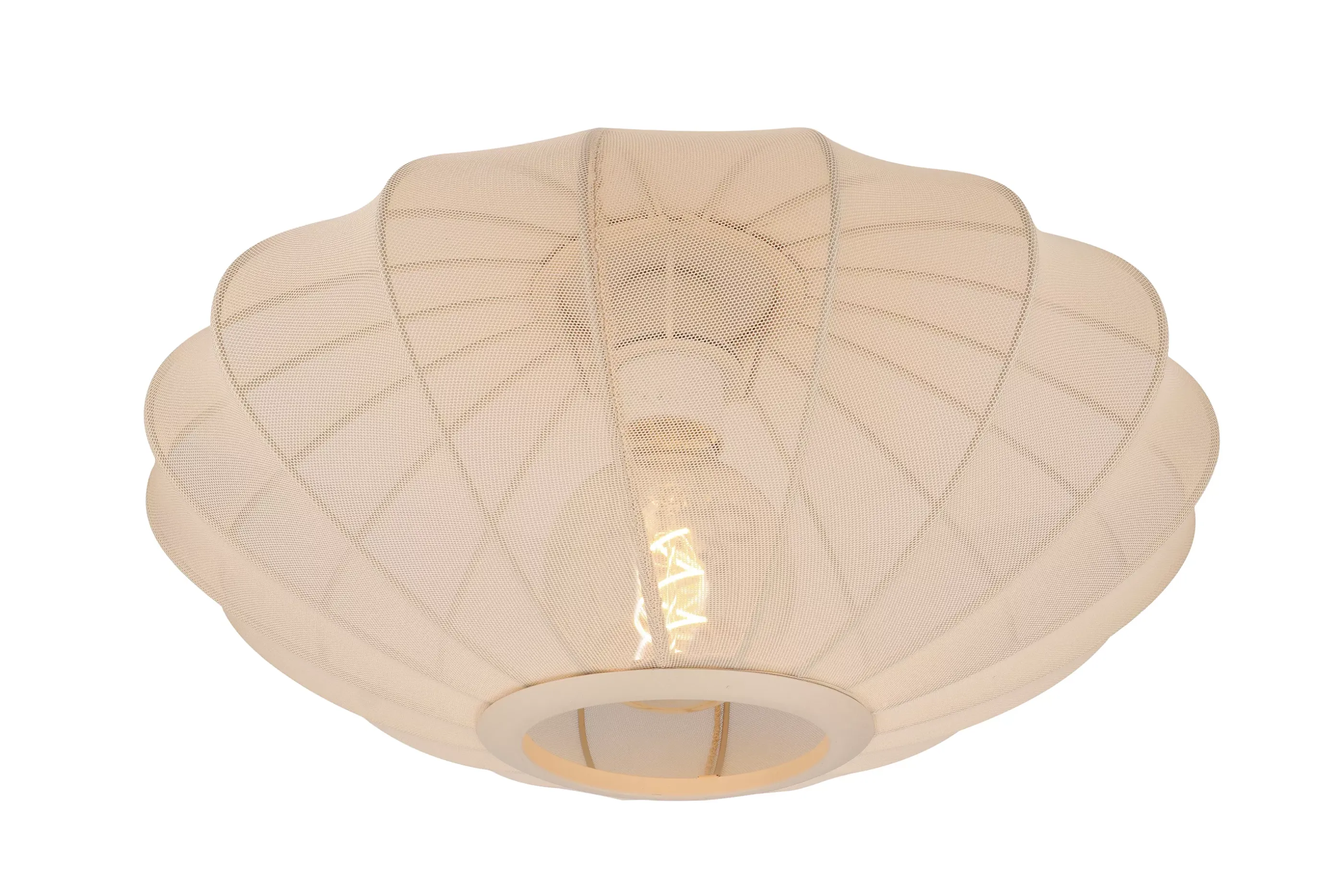 Hot CORINA - Plafonnière - Ø 40 cm - 1xE27 - Beige Plafondlampen