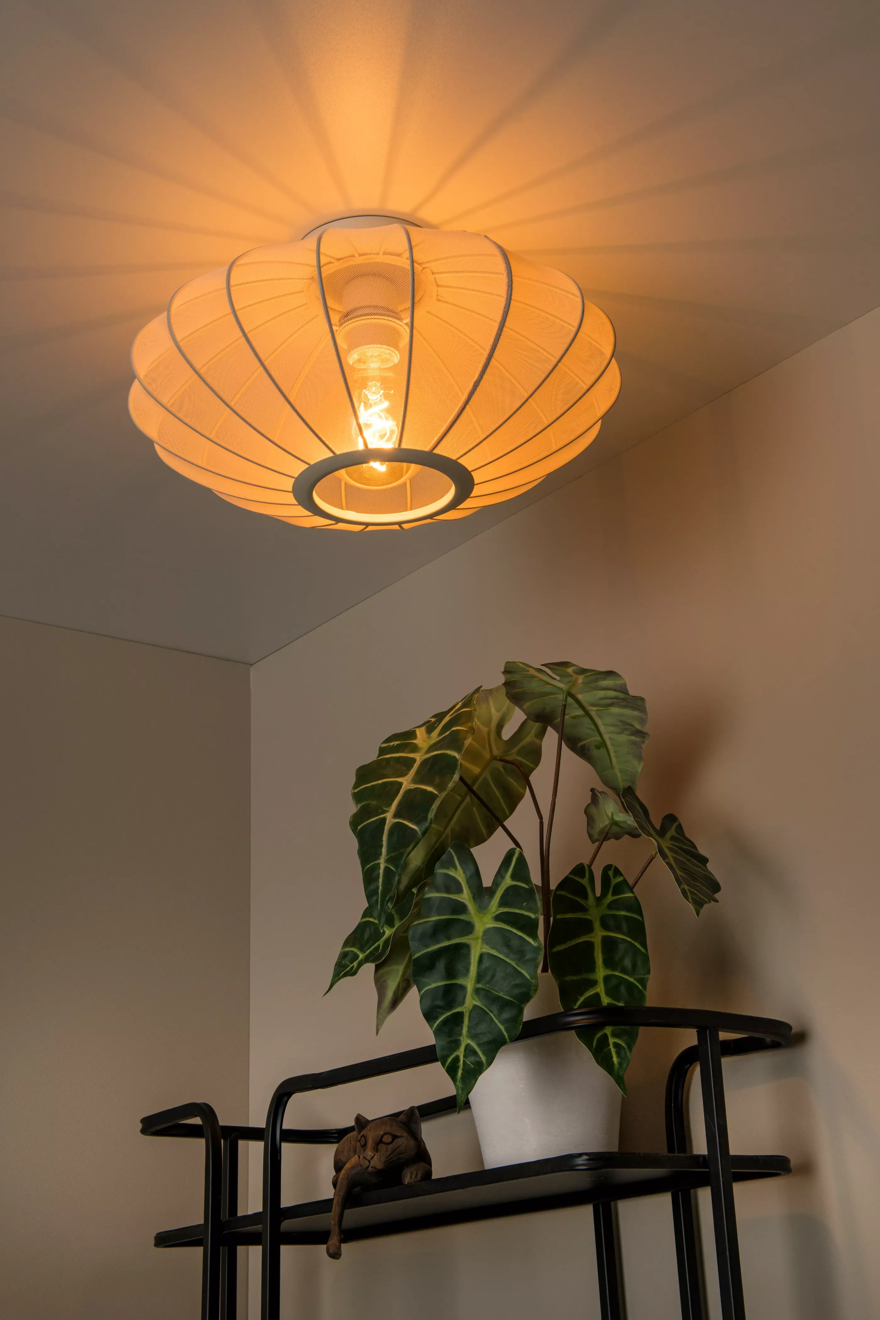 Hot CORINA - Plafonnière - Ø 40 cm - 1xE27 - Beige Plafondlampen