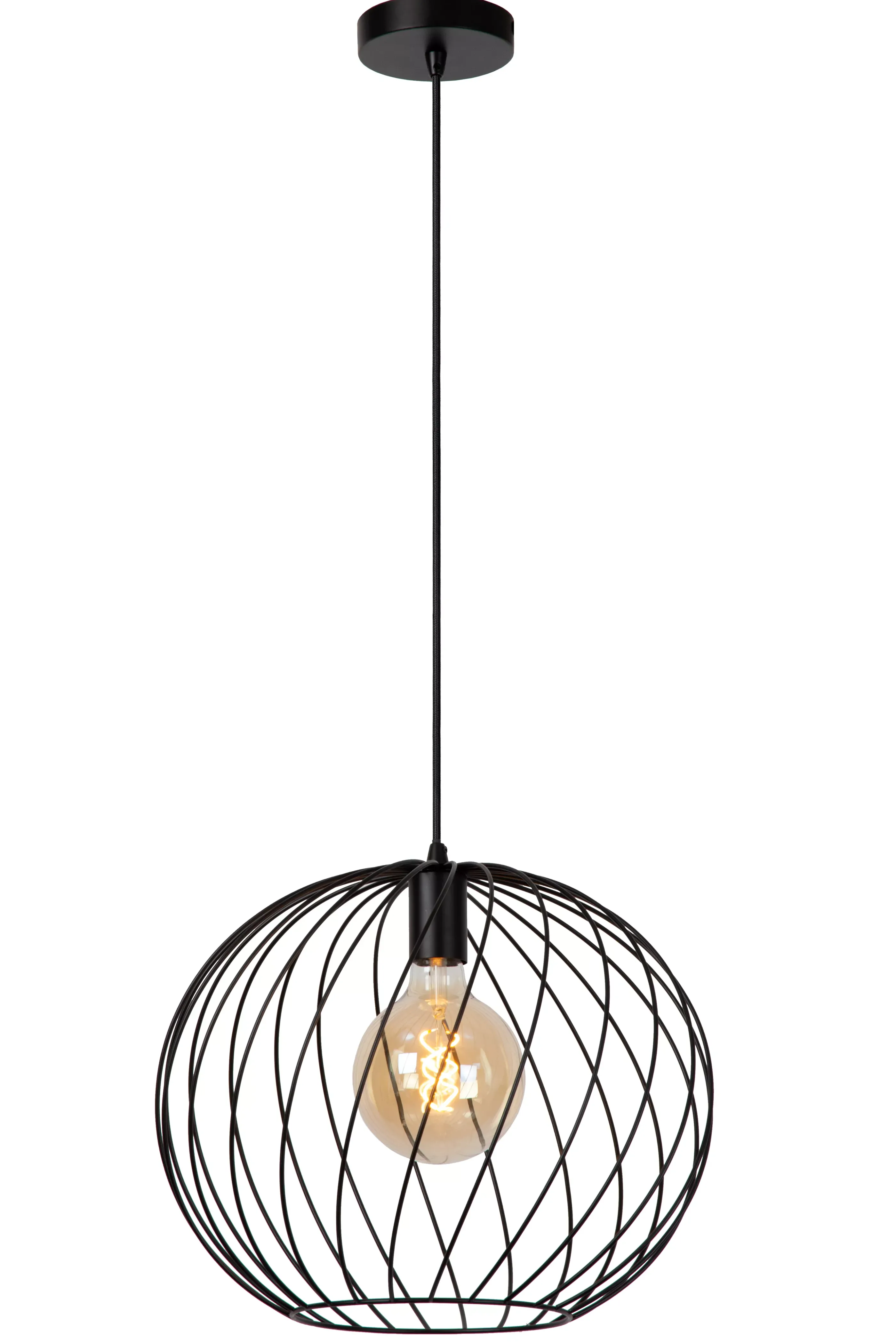 New DANZA - Hanglamp - Ø 40 cm - 1xE27 - Zwart Hanglampen