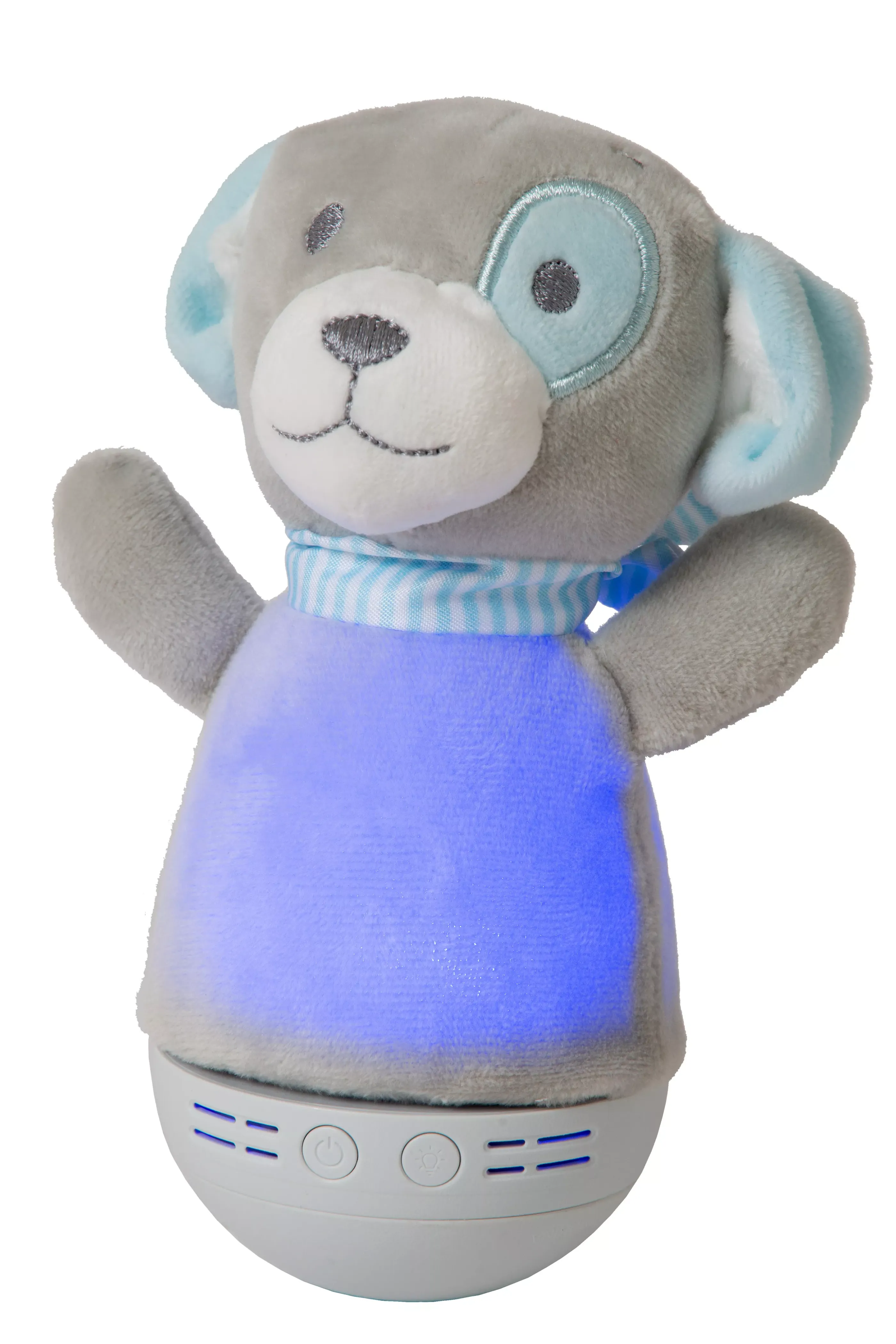 Outlet DOLLY - Tafellamp Kinderkamer - Batterijen - LED - 1x3W 2700K - Met muziekfunctie - Grijs Tafellampen