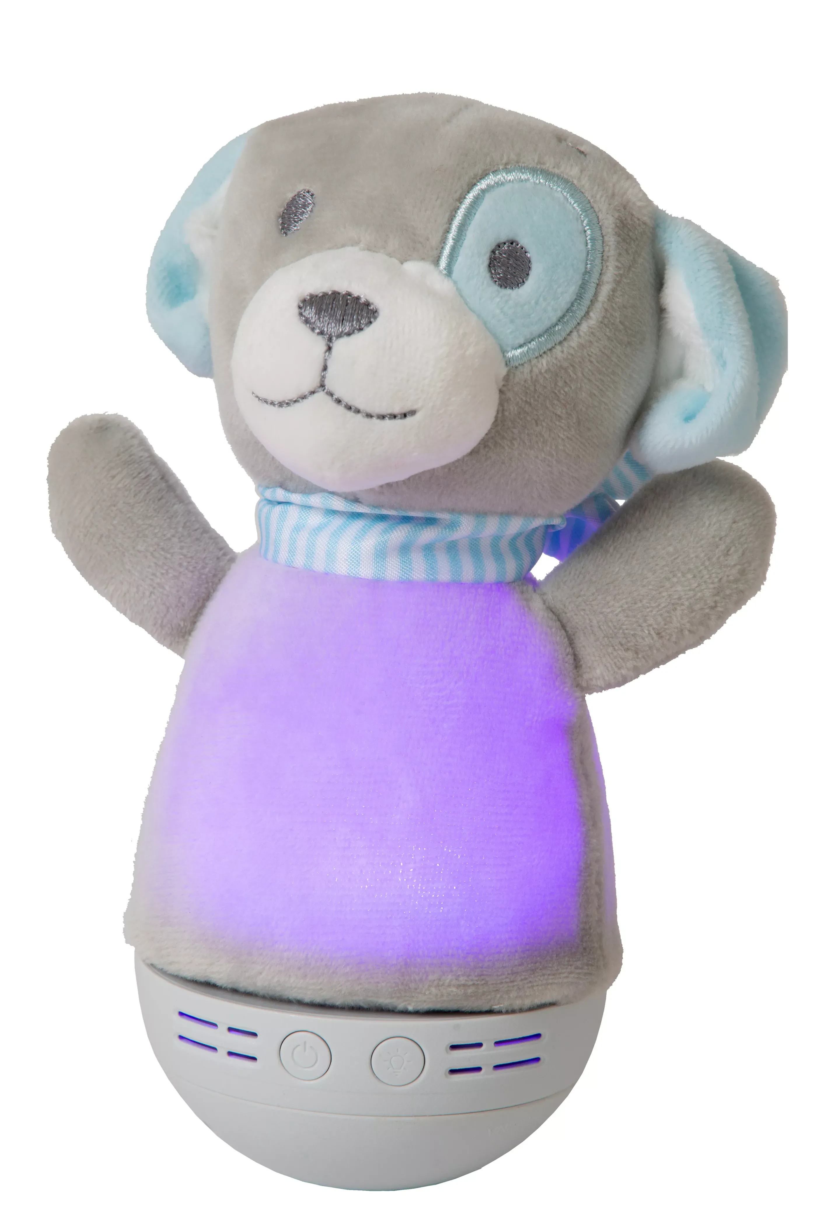 Outlet DOLLY - Tafellamp Kinderkamer - Batterijen - LED - 1x3W 2700K - Met muziekfunctie - Grijs Tafellampen