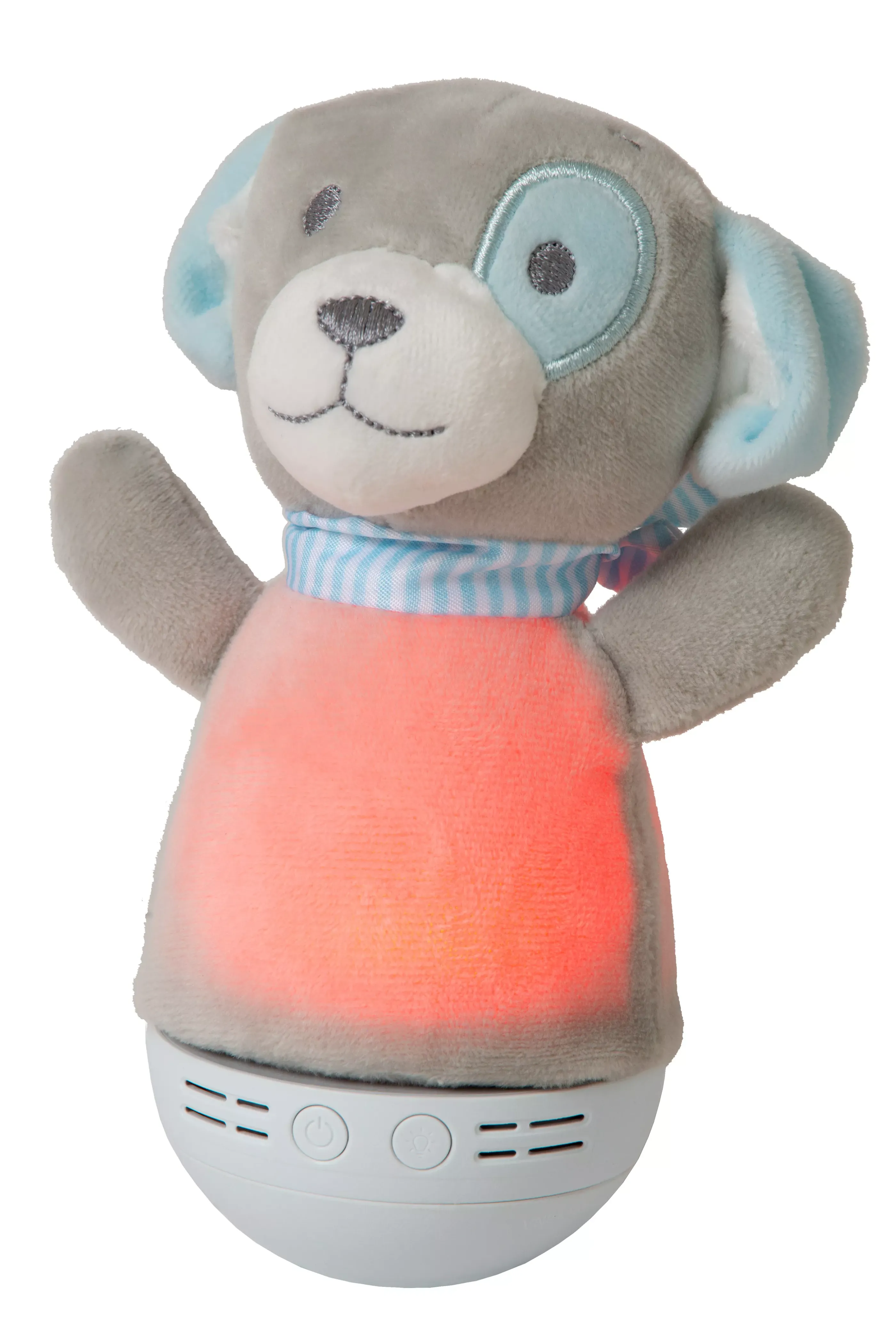 Outlet DOLLY - Tafellamp Kinderkamer - Batterijen - LED - 1x3W 2700K - Met muziekfunctie - Grijs Tafellampen