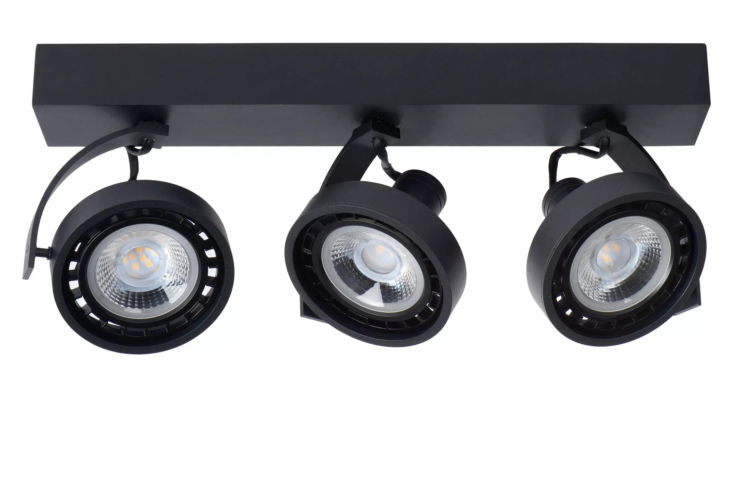 Online DORIAN - Plafondspot - LED Dim to warm - GU10 (ES111) - 3x12W 2200K/3000K - Zwart Plafondlampen