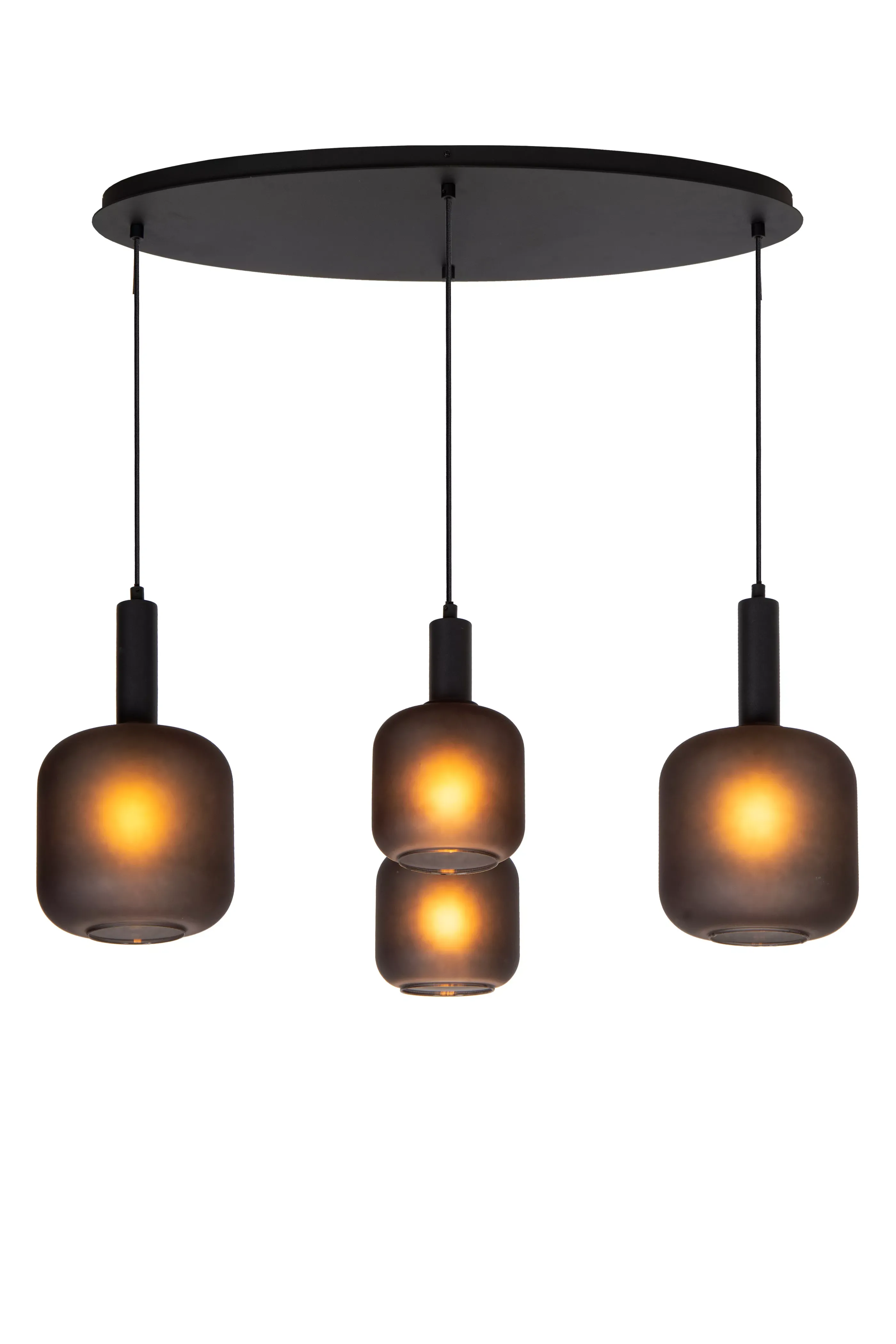 Discount ELOISE - Hanglamp - 4xE27 - Zwart Hanglampen