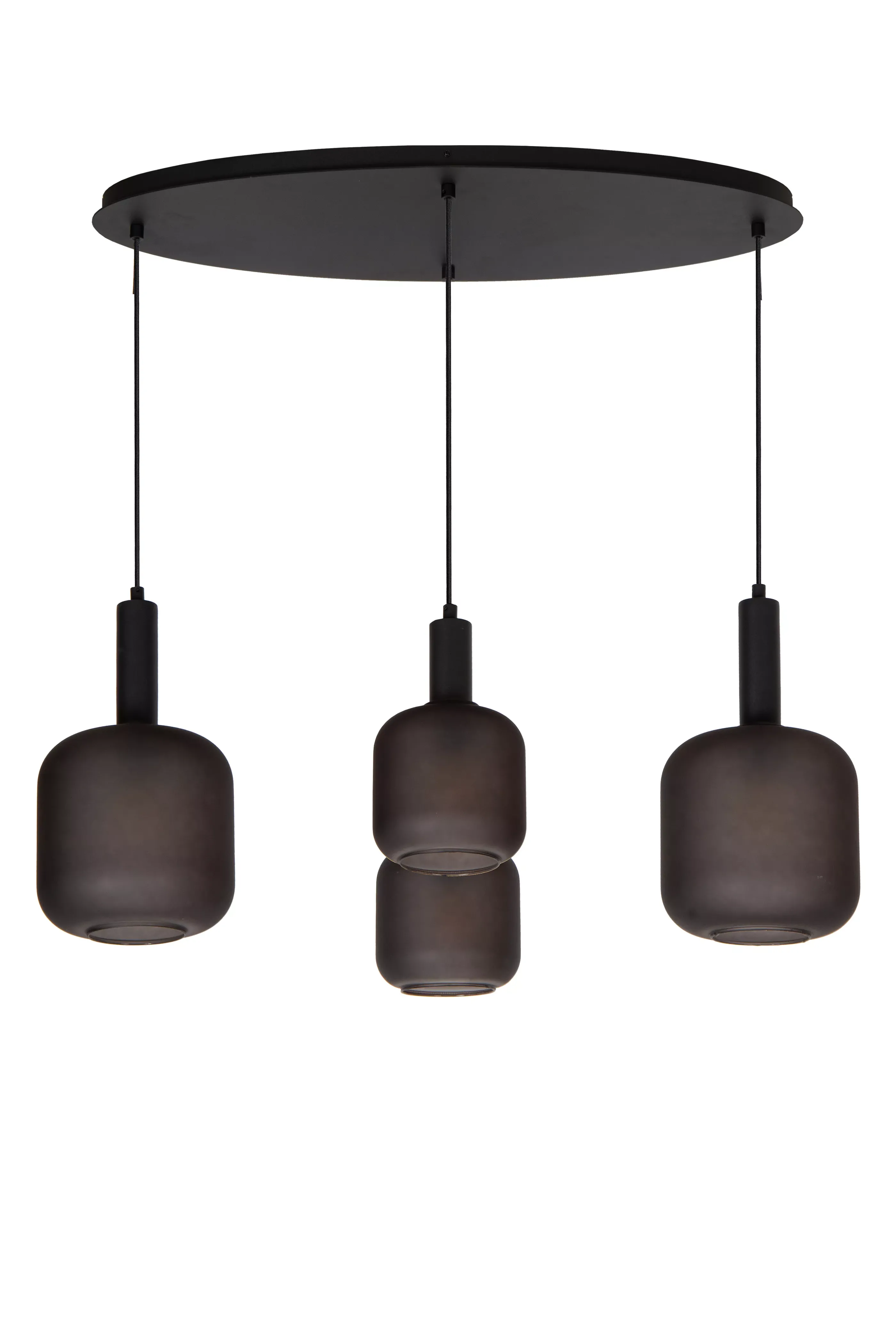Discount ELOISE - Hanglamp - 4xE27 - Zwart Hanglampen