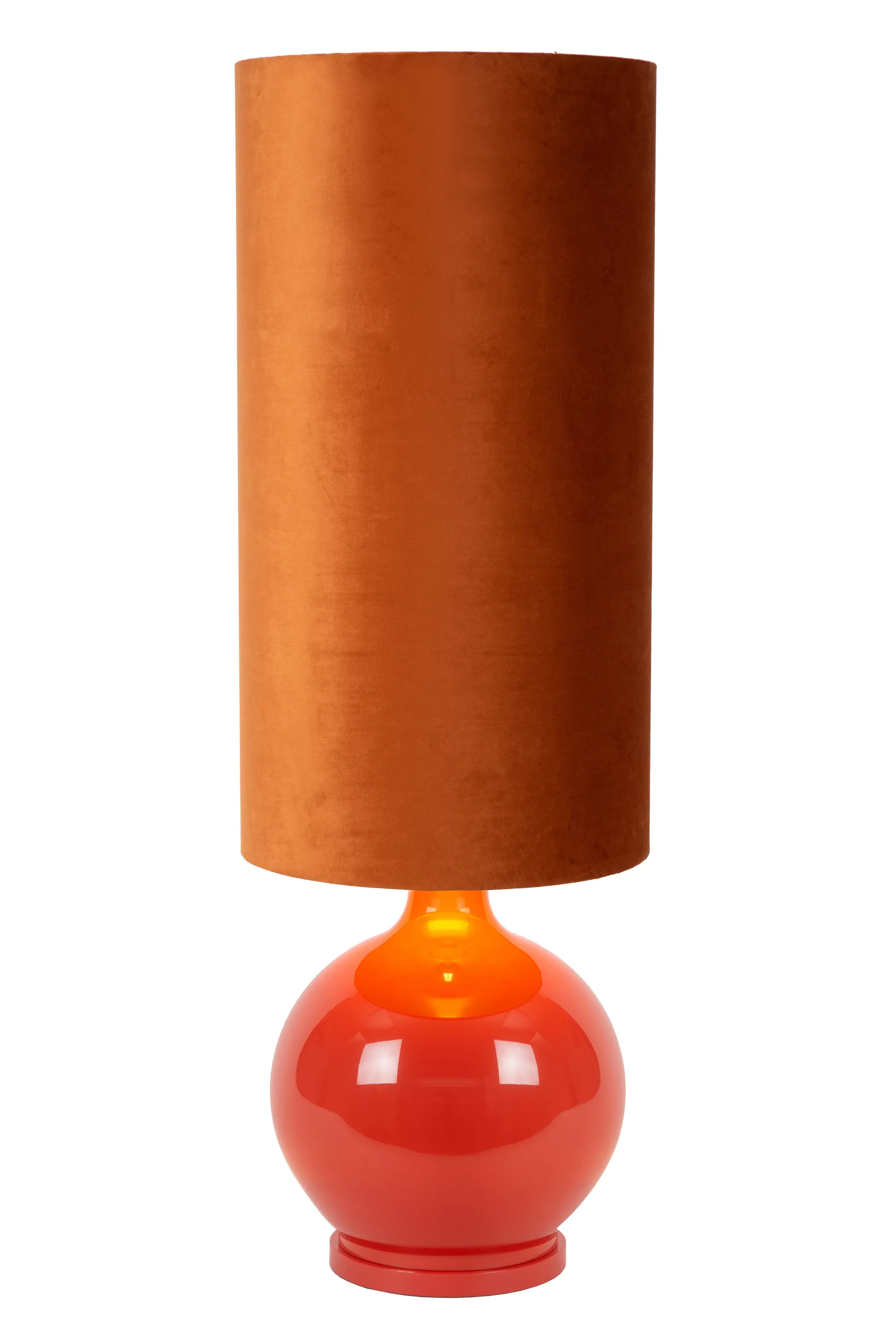 Best Sale ESTERAD - Vloerlamp - Ø 34 cm - 1xE27 - Oranje Staande Lampen