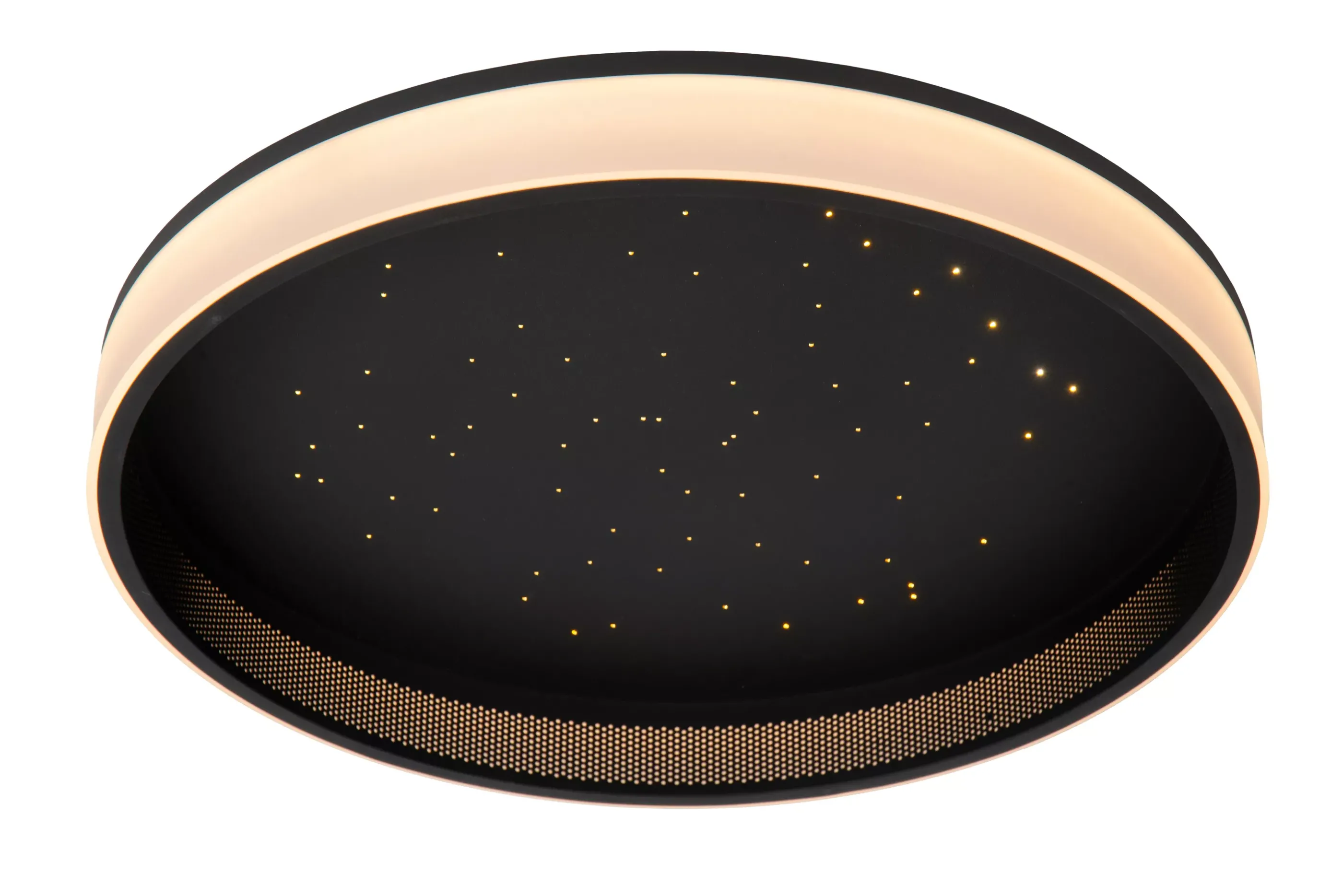 Clearance ESTREJA - Plafonnière - Ø 40 cm - LED Dimb. - CCT - 2500K/3000K - Zwart Plafondlampen