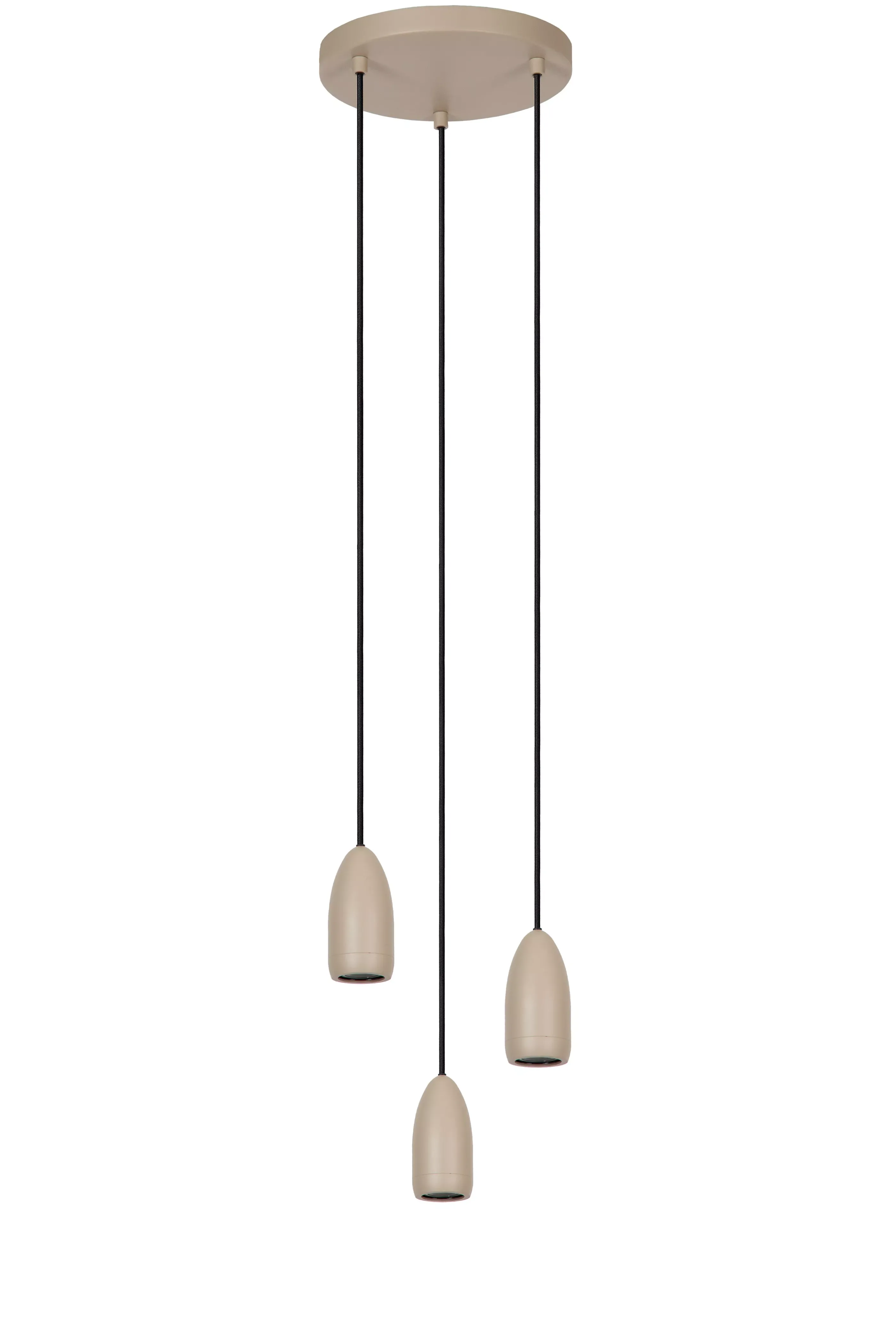 Discount EVORA - Hanglamp - Ø 25 cm - 3xGU10 - Taupe Hanglampen