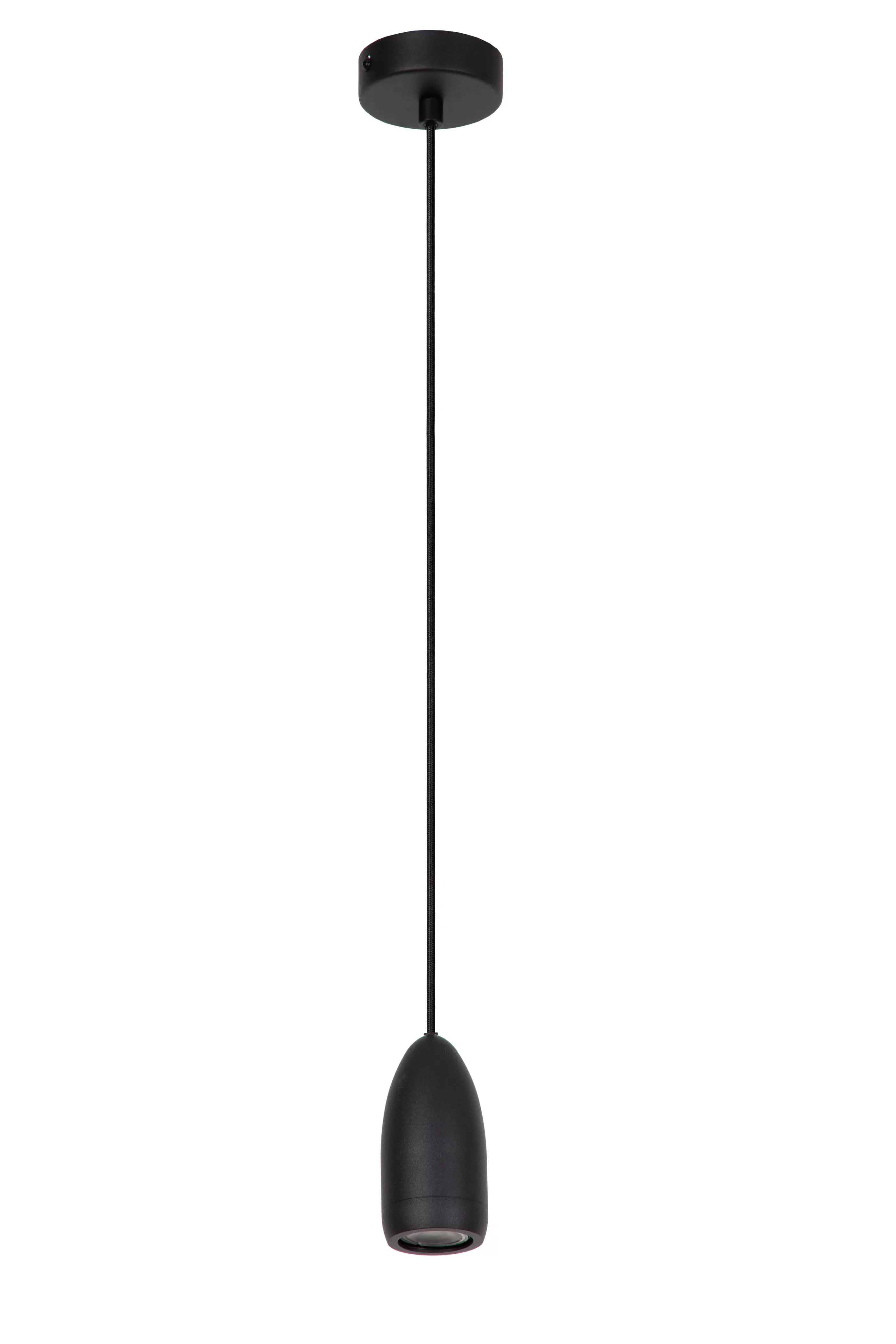New EVORA - Hanglamp - Ø 10 cm - 1xGU10 - Zwart Hanglampen