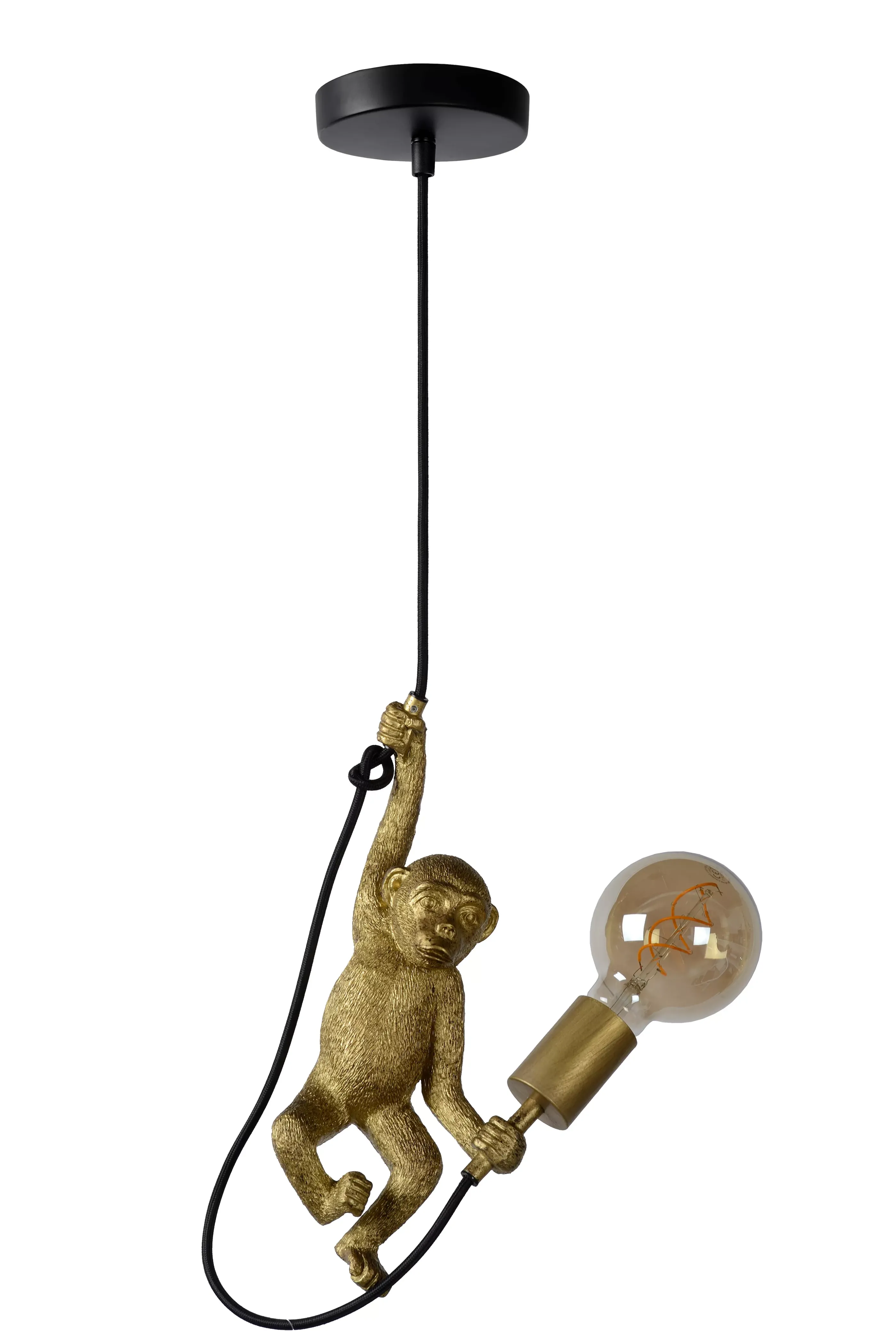 Cheap EXTRAVAGANZA CHIMP - Hanglamp - Ø 17,6 cm - 1xE27 - Zwart Hanglampen