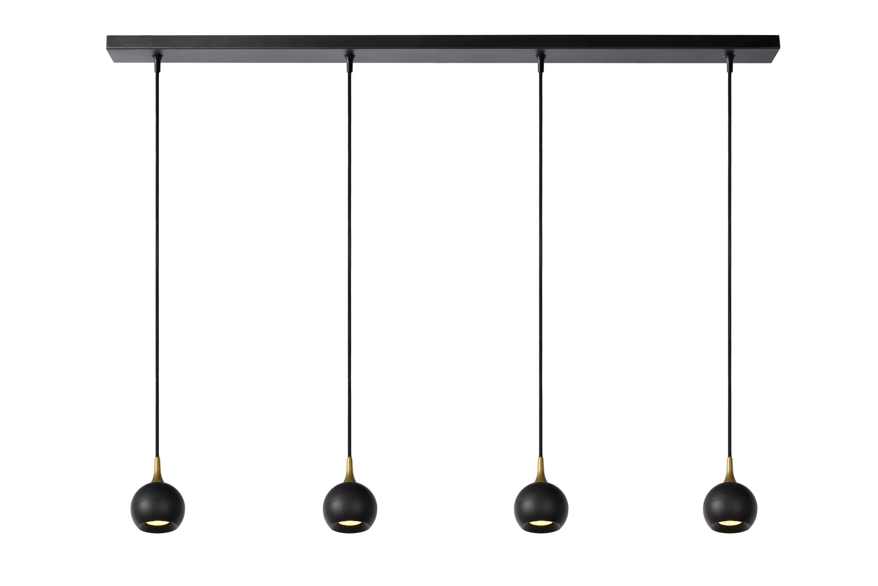 Hot FAVORI - Hanglamp - 4xGU10 - Zwart Hanglampen