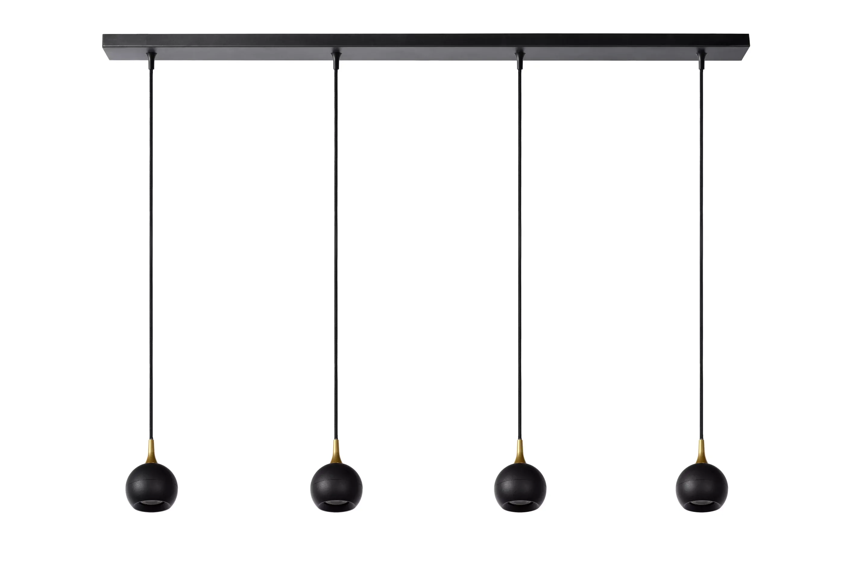 Hot FAVORI - Hanglamp - 4xGU10 - Zwart Hanglampen