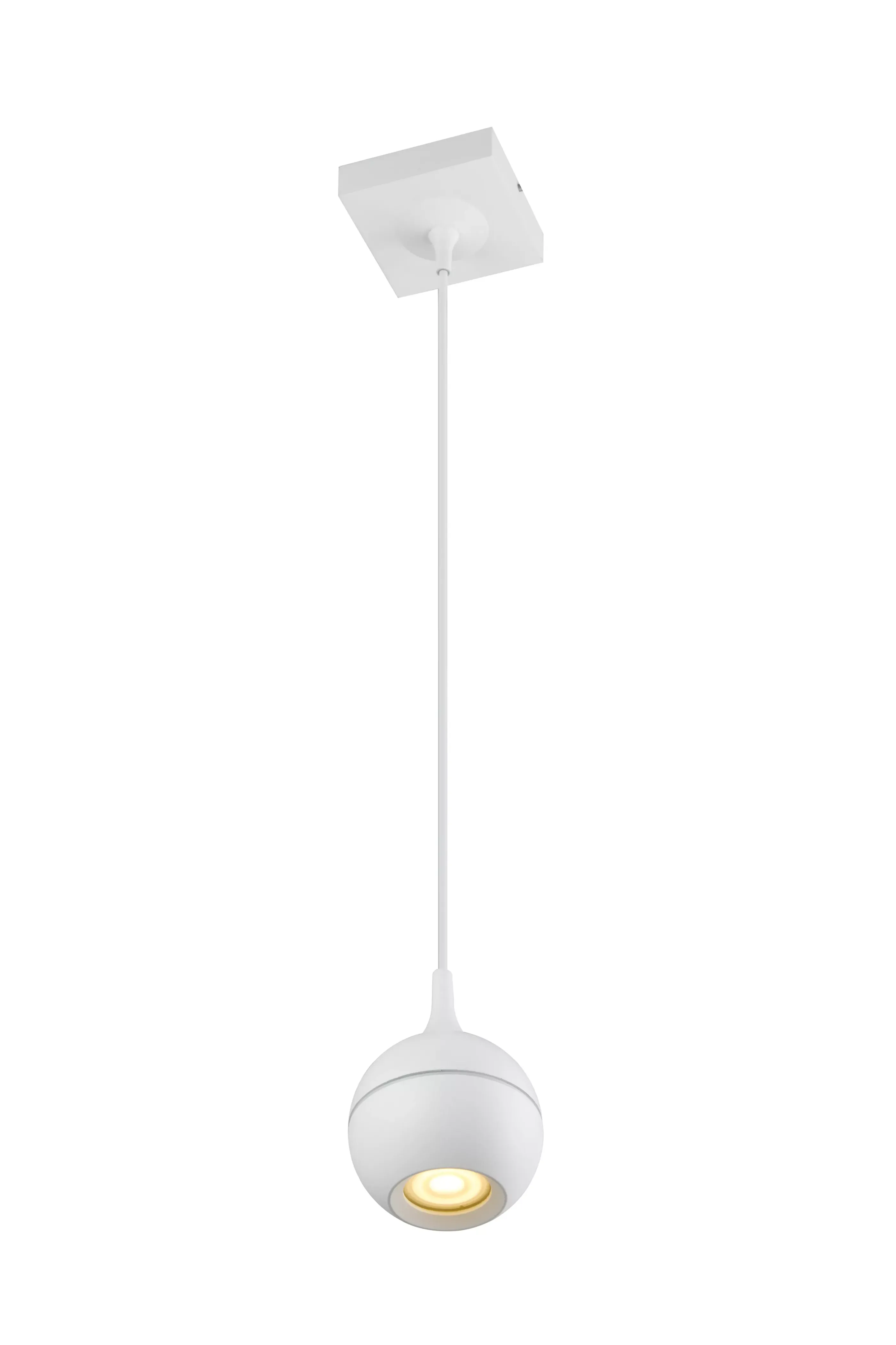 Hot FAVORI - Hanglamp Badkamer - 1xGU10 - IP44 - Wit Hanglampen
