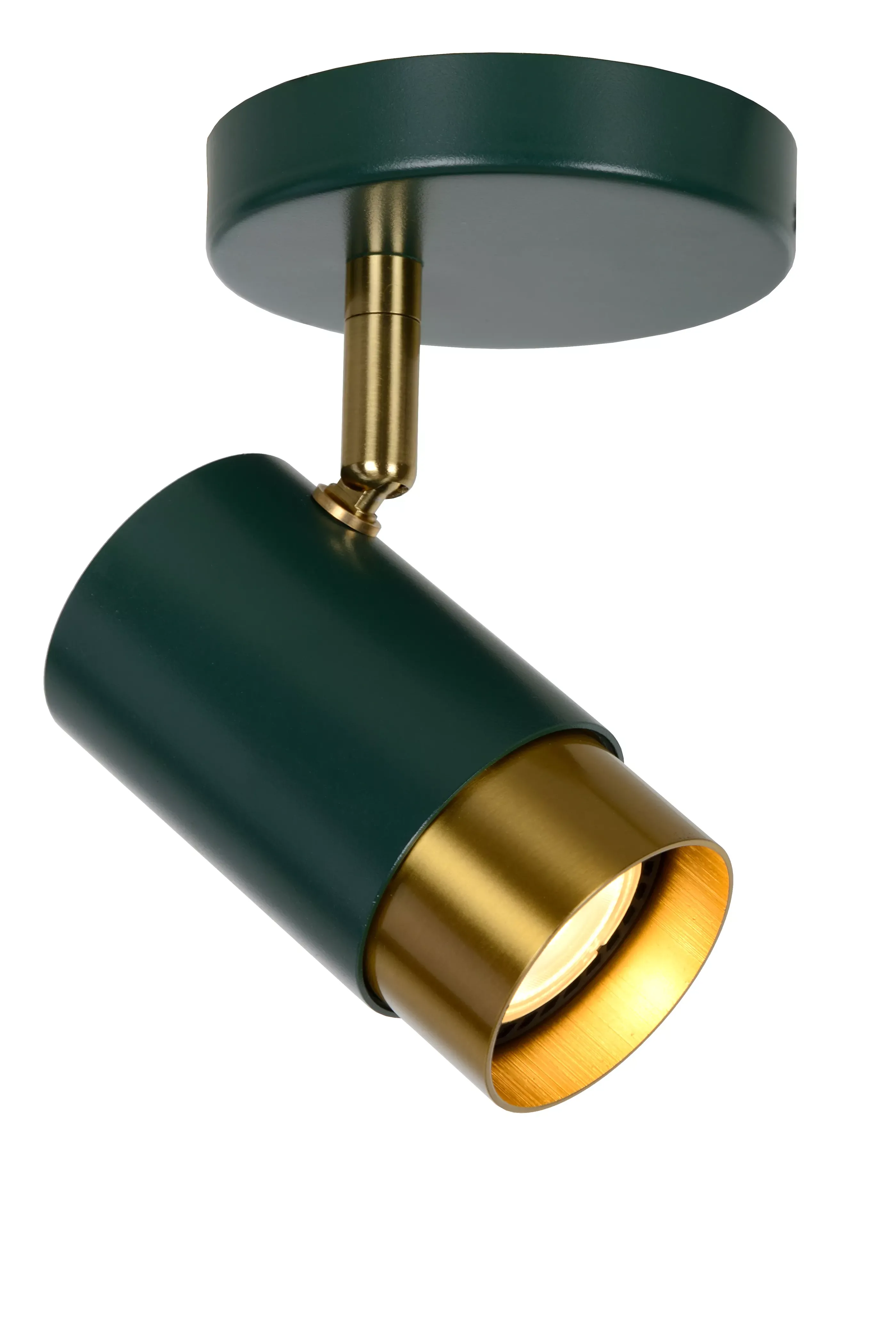 Clearance FLORIS - Plafondspot - Ø 10 cm - 1xGU10 - Groen Plafondlampen