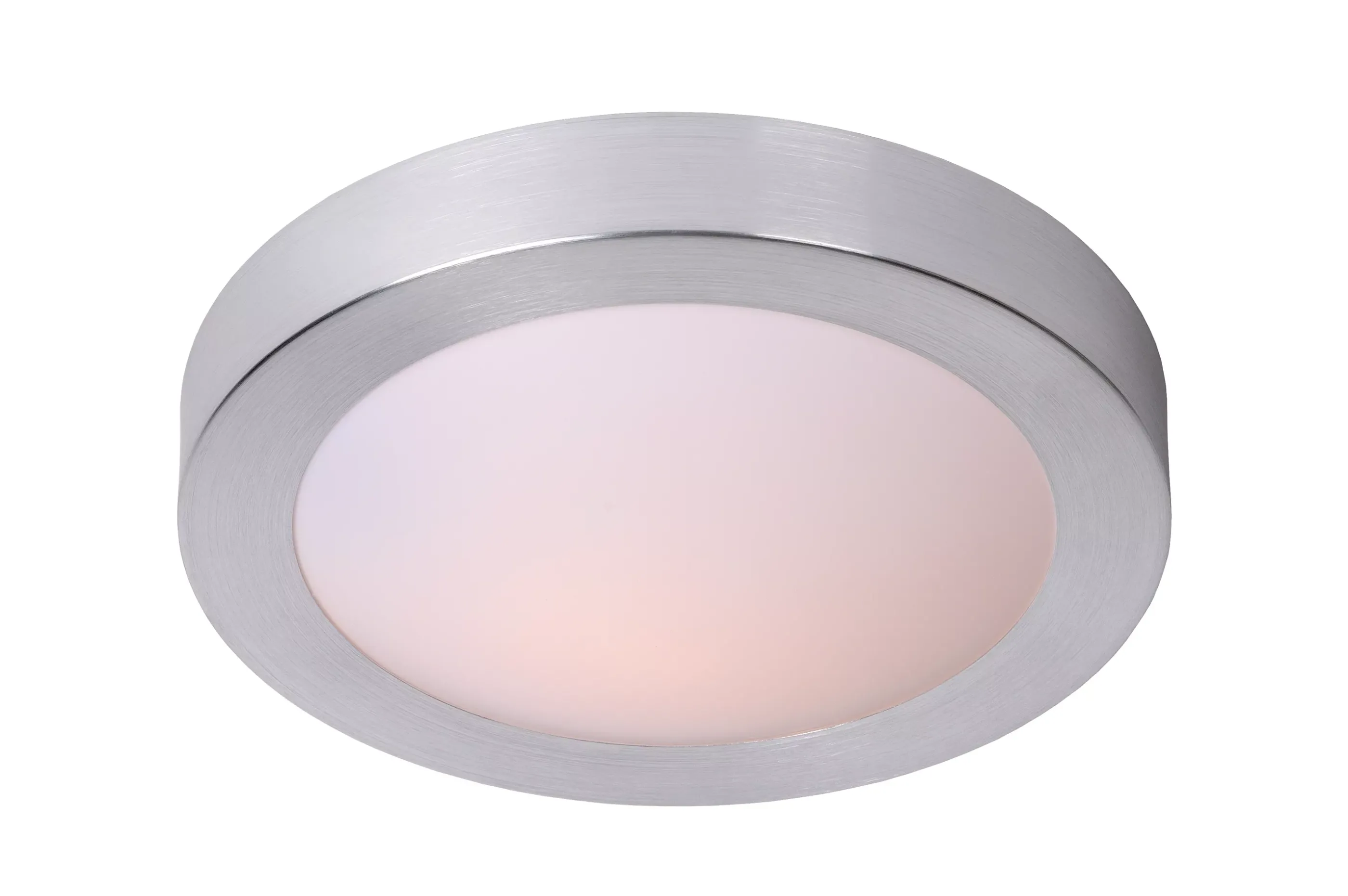 Hot FRESH - Plafonnière Badkamer - Ø 27 cm - 1xE27 - IP44 - Mat chroom Plafondlampen