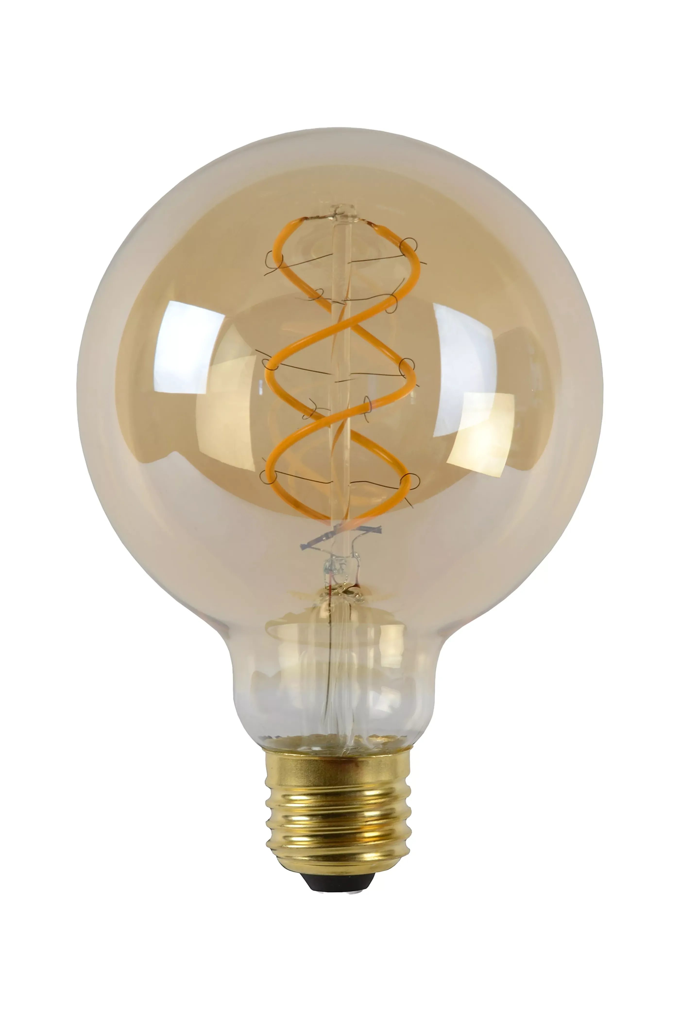 Online G95 - Filament lamp - Ø 9,5 cm - LED Dimb. - E27 - 1x4,9W 2200K - Amber Kooldraadlampen
