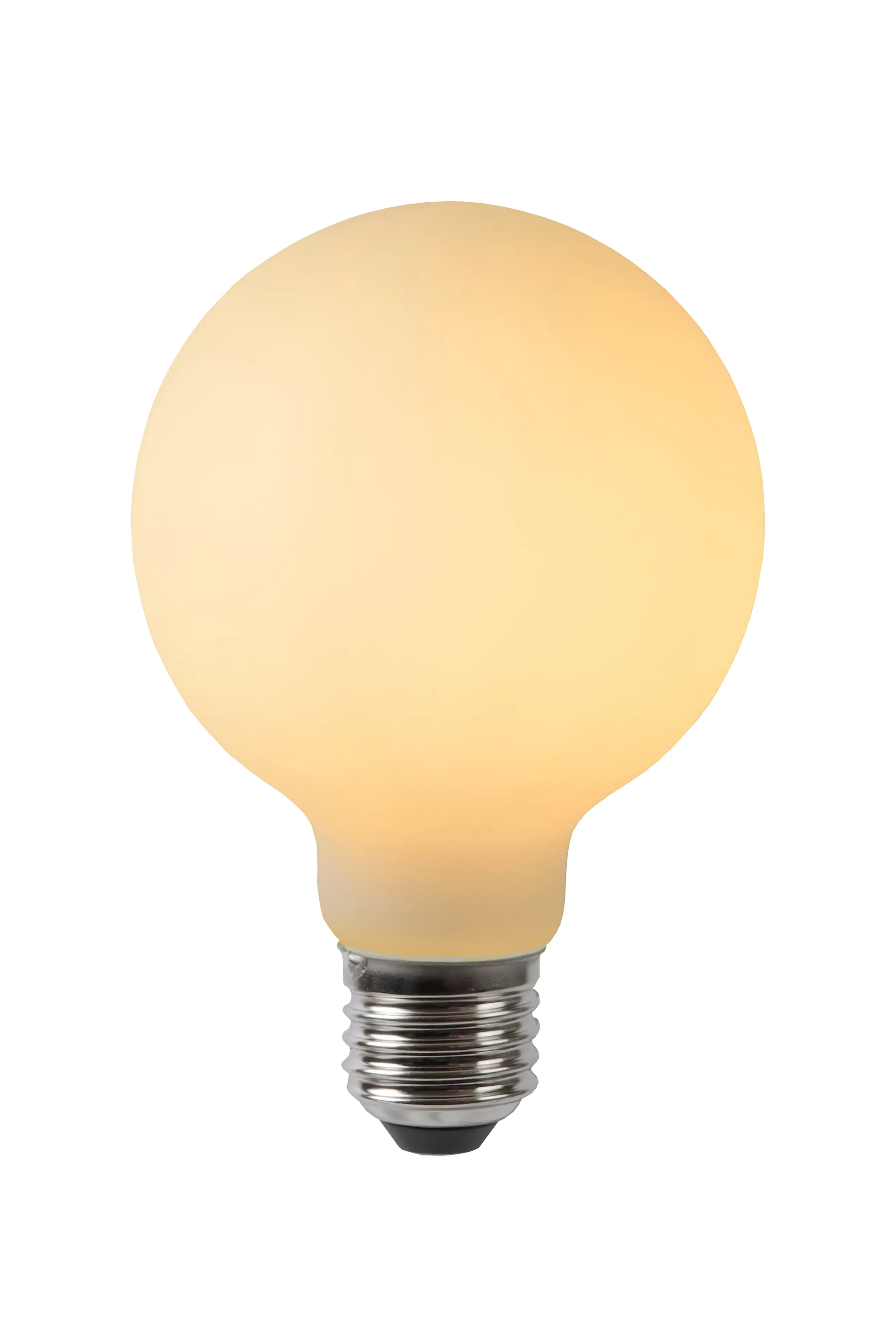 Online G80 - Filament lamp - Ø 8 cm - LED Dimb. - E27 - 1x4,9W 2700K - Opaal Kooldraadlampen