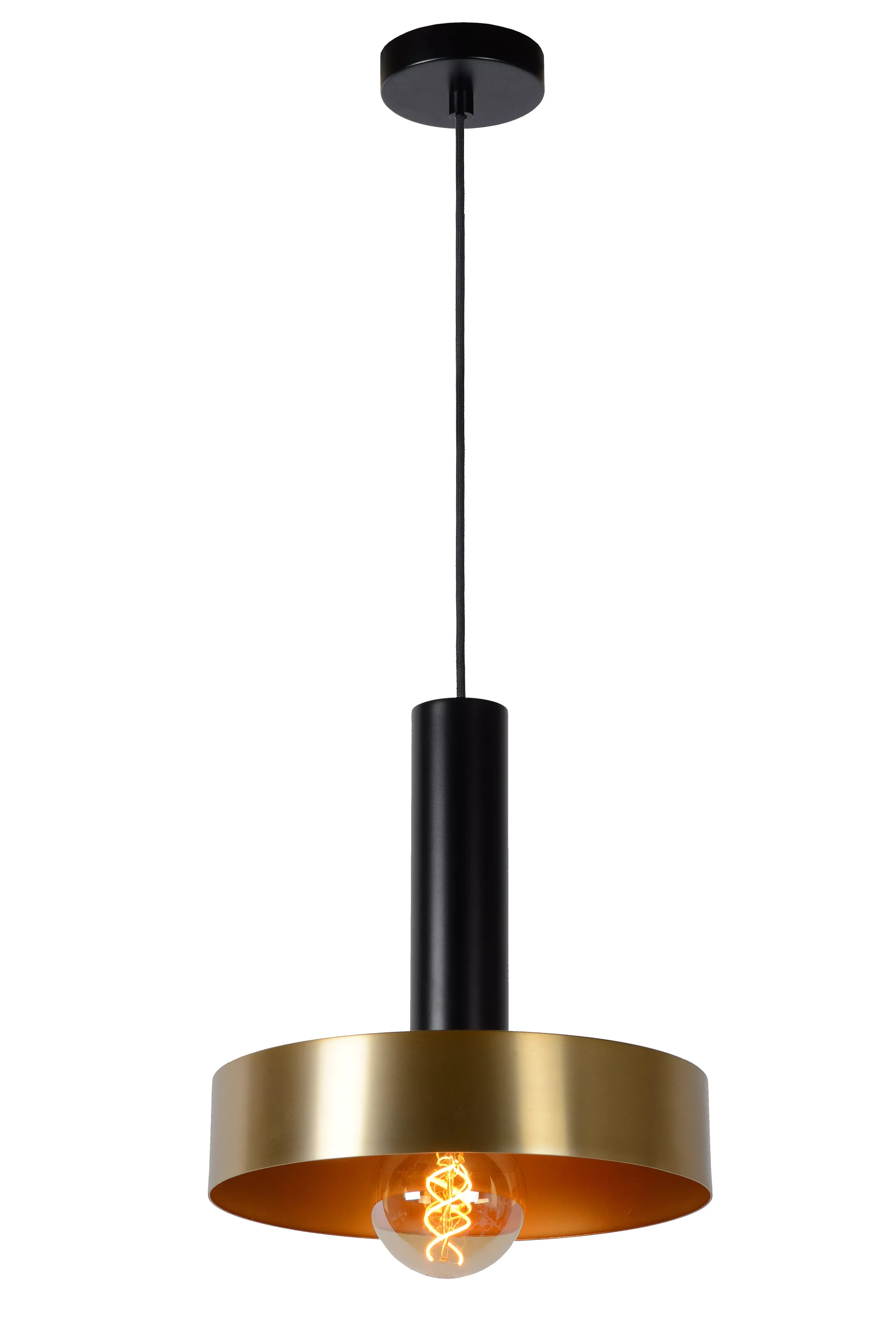 Clearance GIADA - Hanglamp - Ø 30 cm - 1xE27 - Mat Goud / Messing Hanglampen