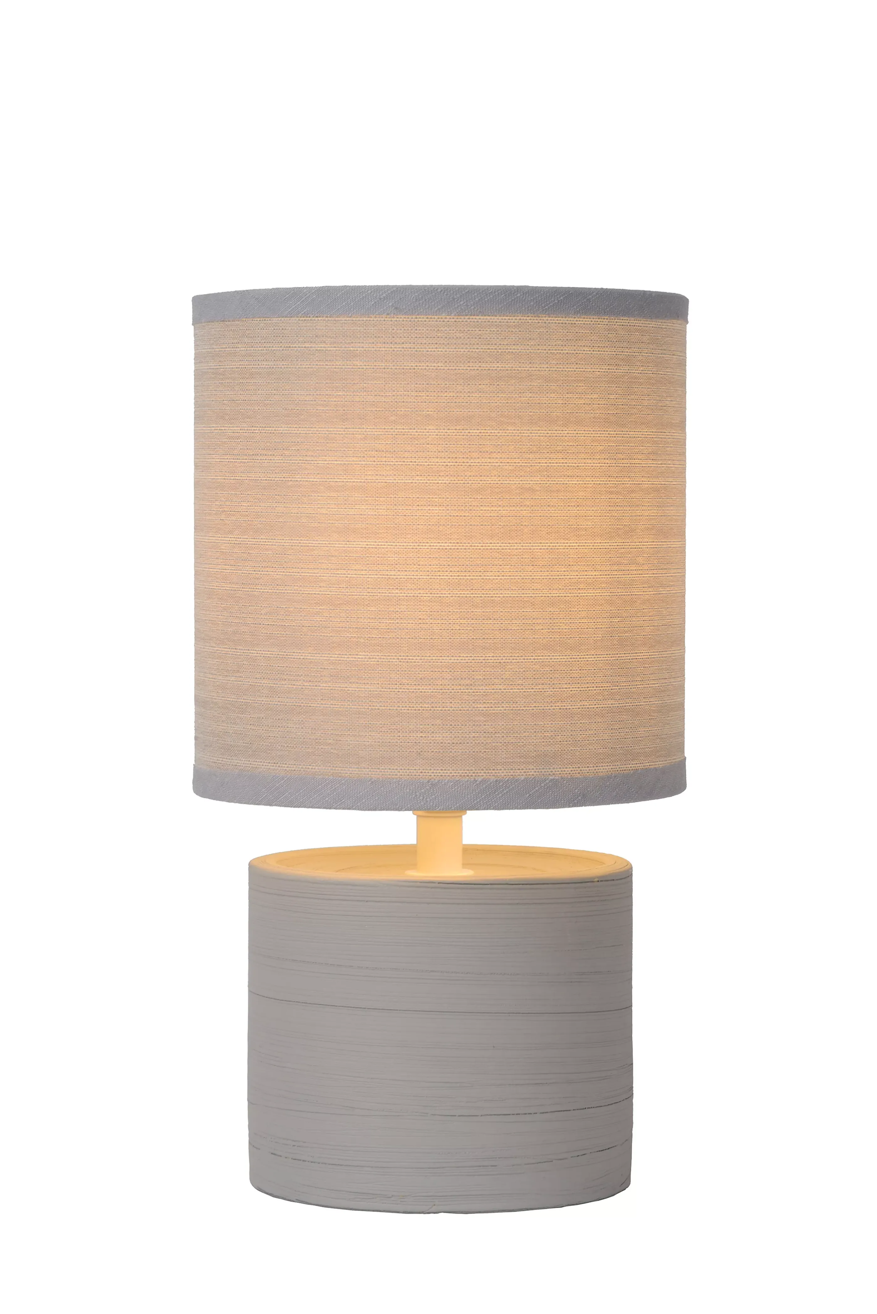 Fashion GREASBY - Tafellamp - Ø 14 cm - 1xE14 - Grijs Tafellampen