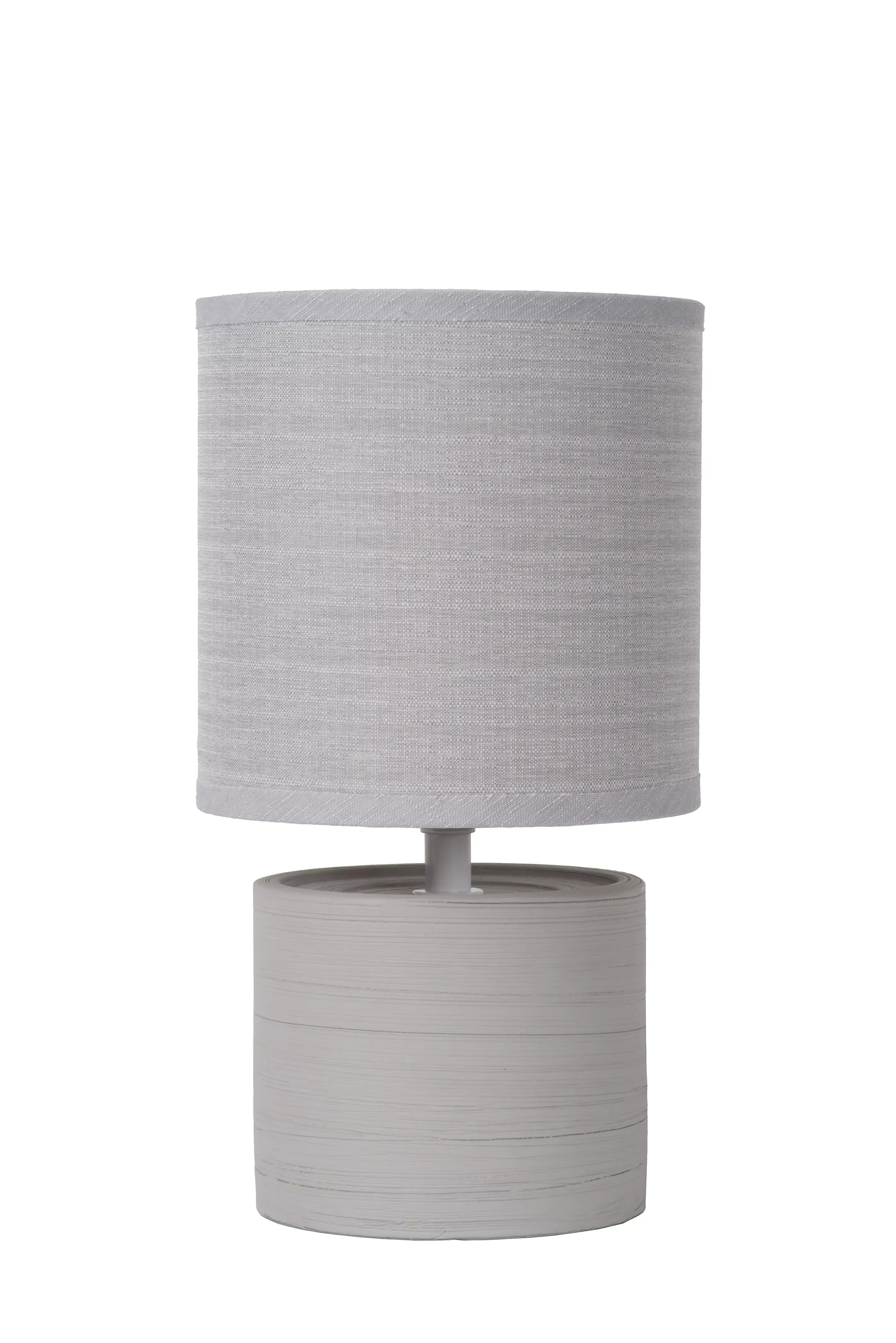 Fashion GREASBY - Tafellamp - Ø 14 cm - 1xE14 - Grijs Tafellampen