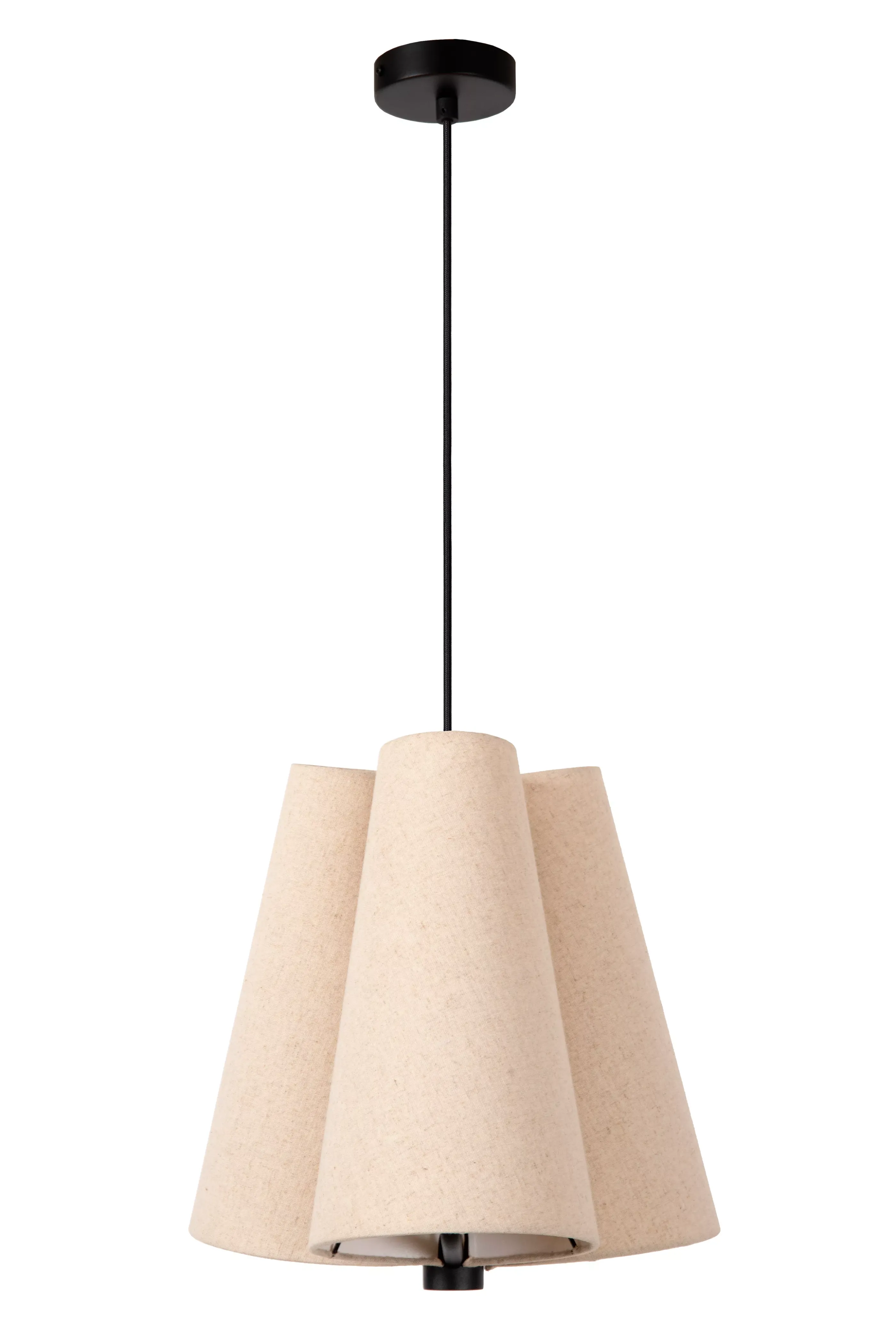 Hot GREGORY - Hanglamp - Ø 34,3 cm - 3xE27 - Beige Hanglampen