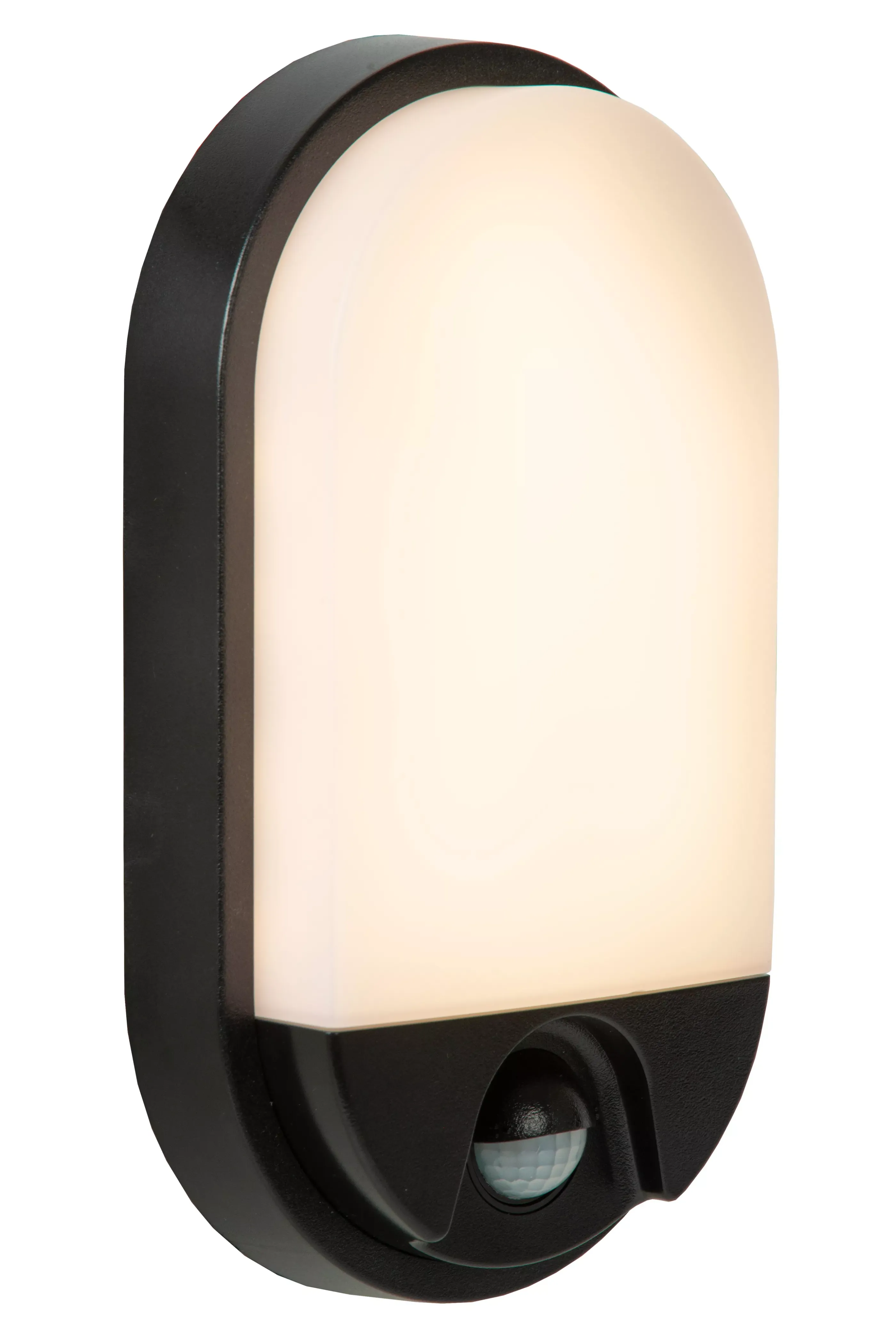 Online HUPS IR - Wandlamp Binnen/Buiten - LED - 1x10W 3000K - IP54 - Beweging & dag/nacht sensor - Zwart Wandverlichting Buiten