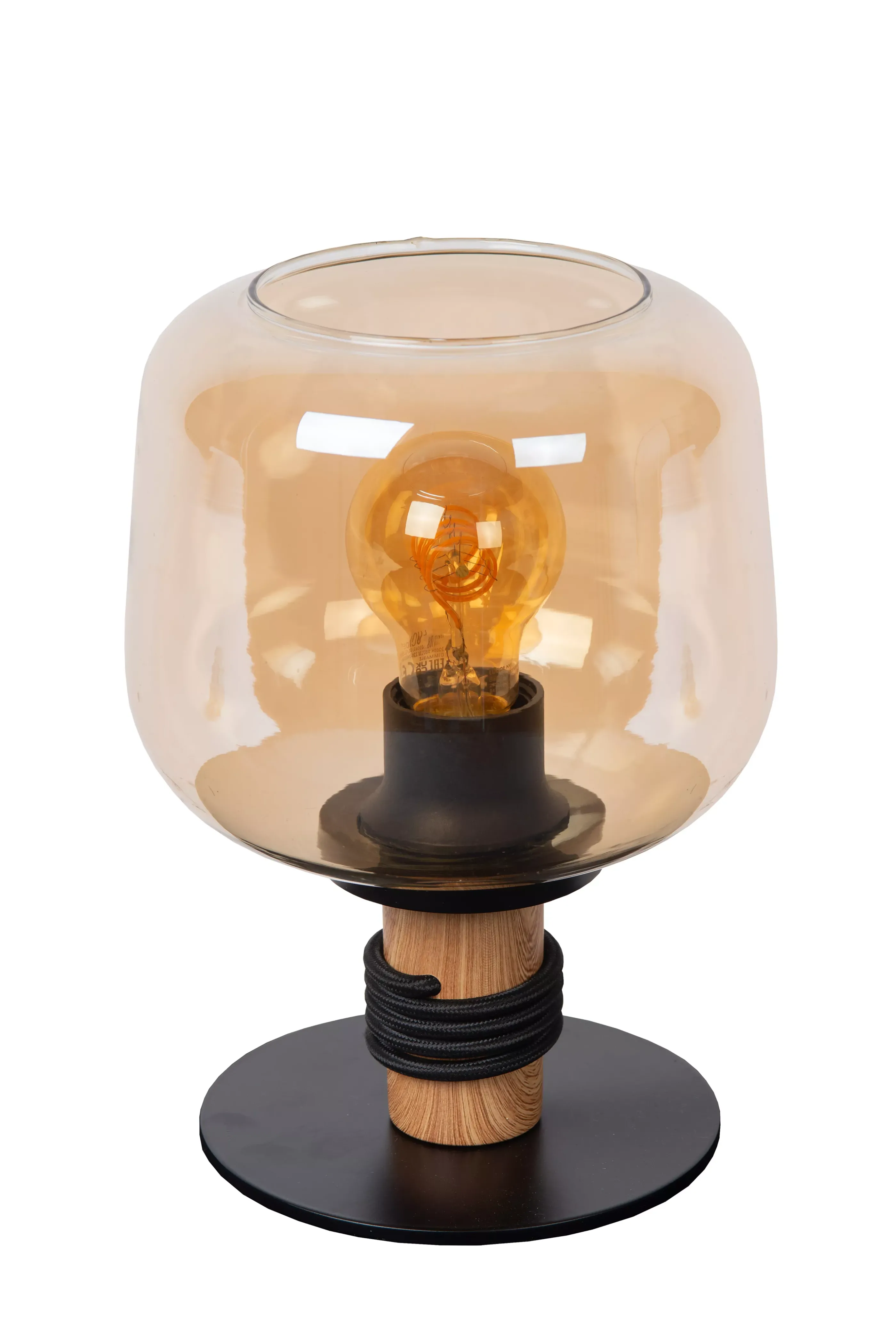 Hot ILONA - Tafellamp - Ø 18 cm - 1xE27 - Amber Tafellampen